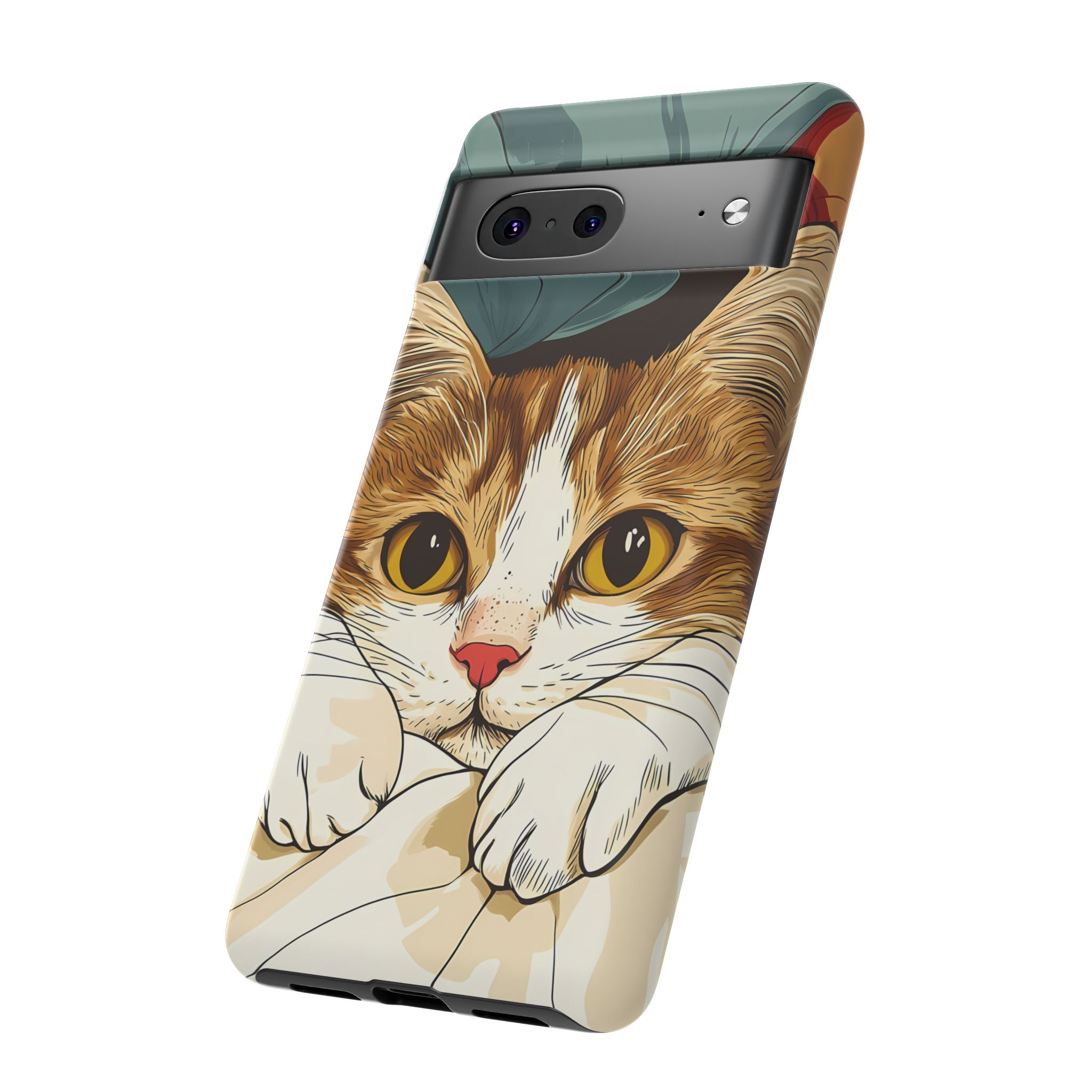 Cute Cat Phone Case - Ideal for Cat Lovers, Pet Owners, Birthday Gifts, Smartphone Accessories, Funny Pet Humor