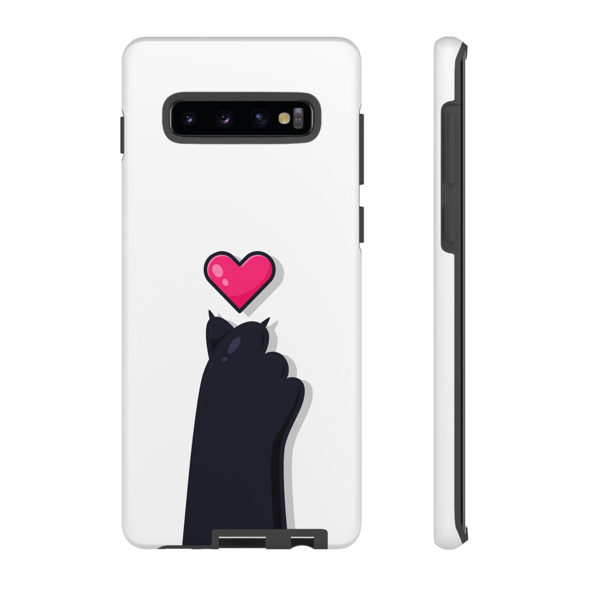 Cute Cat Love Phone Case, Tough Cell Phone Cover, Animal Lover Gifts, Pet Parent Accessories, Valentine's Day Essentials