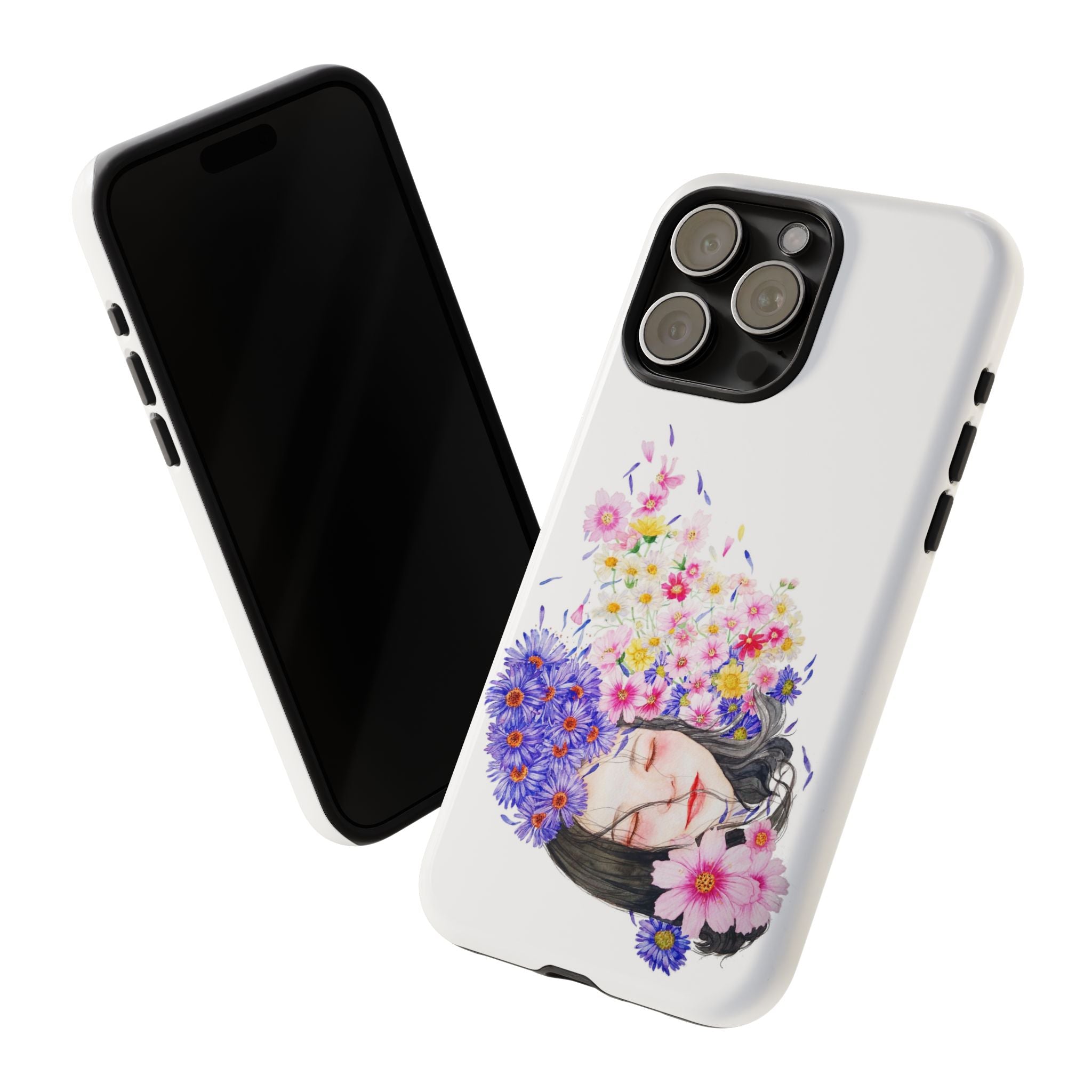Floral Phone Case | Tough Cases | Cute Floral Design, Gift for Her, Spring Accessory, Mother's Day Gift, Stylish Protection