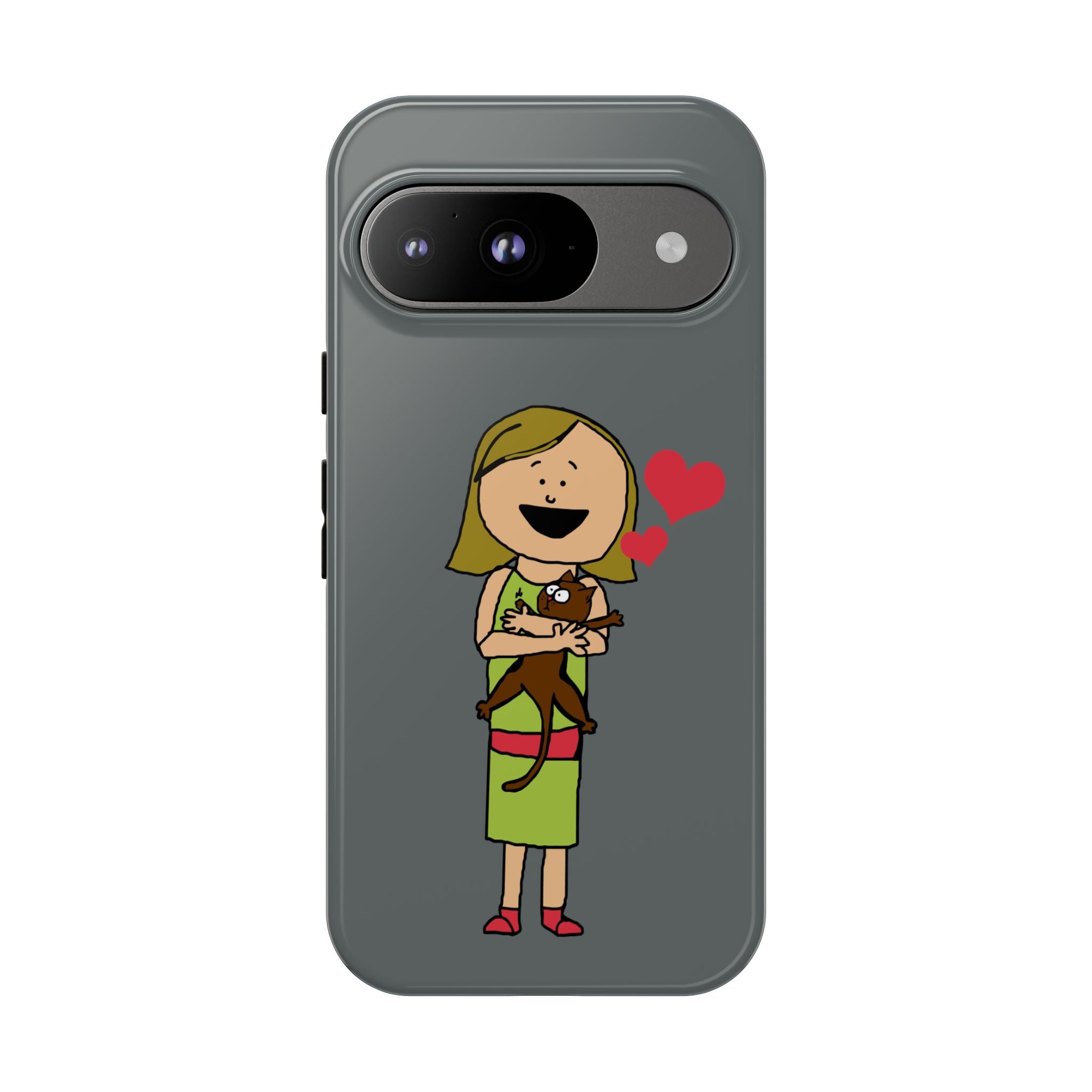Pet Lover's Phone Case, Cute Animal Phone Cover, Gift for Dog Lovers, Cartoon Design, Fun Smartphone Accessory