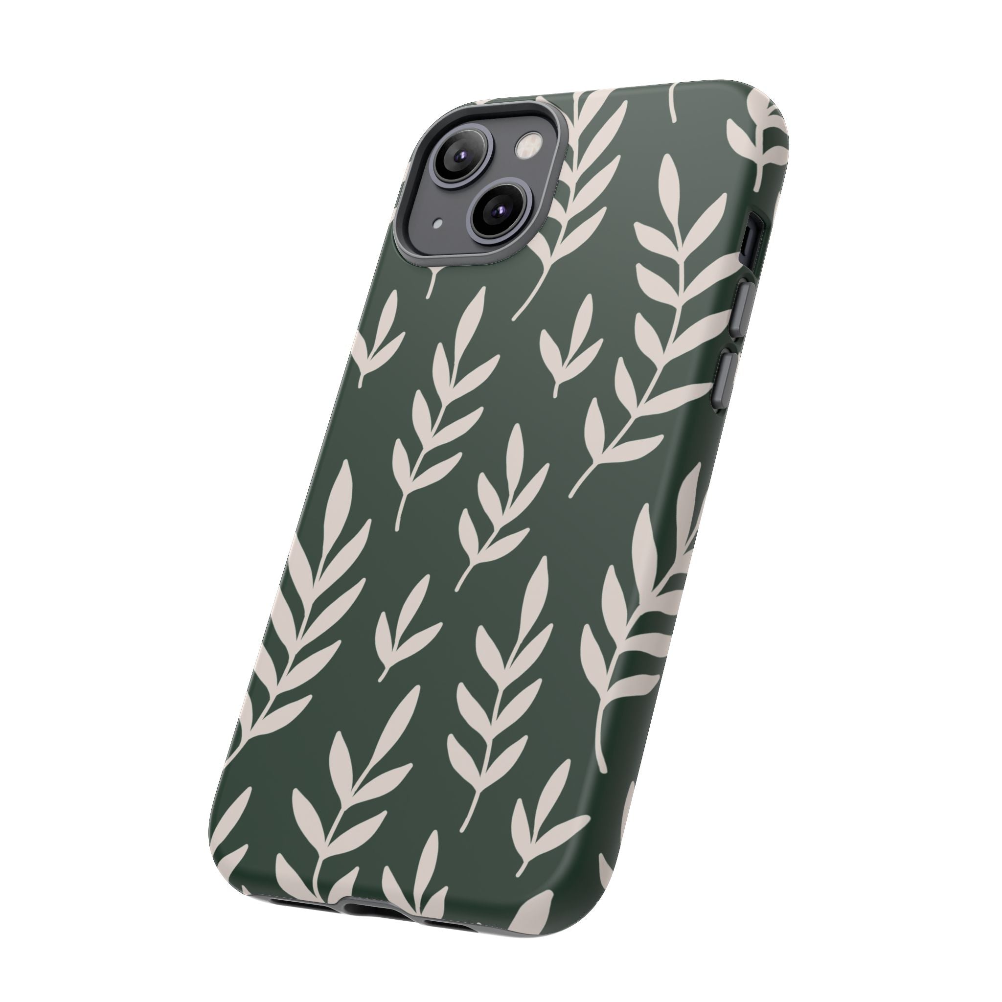 Leafy Phone Case, Tough Cases for Nature Lovers, Green Leaf Design, Eco-Friendly, Stylish Mobile Cover, Gift for Her