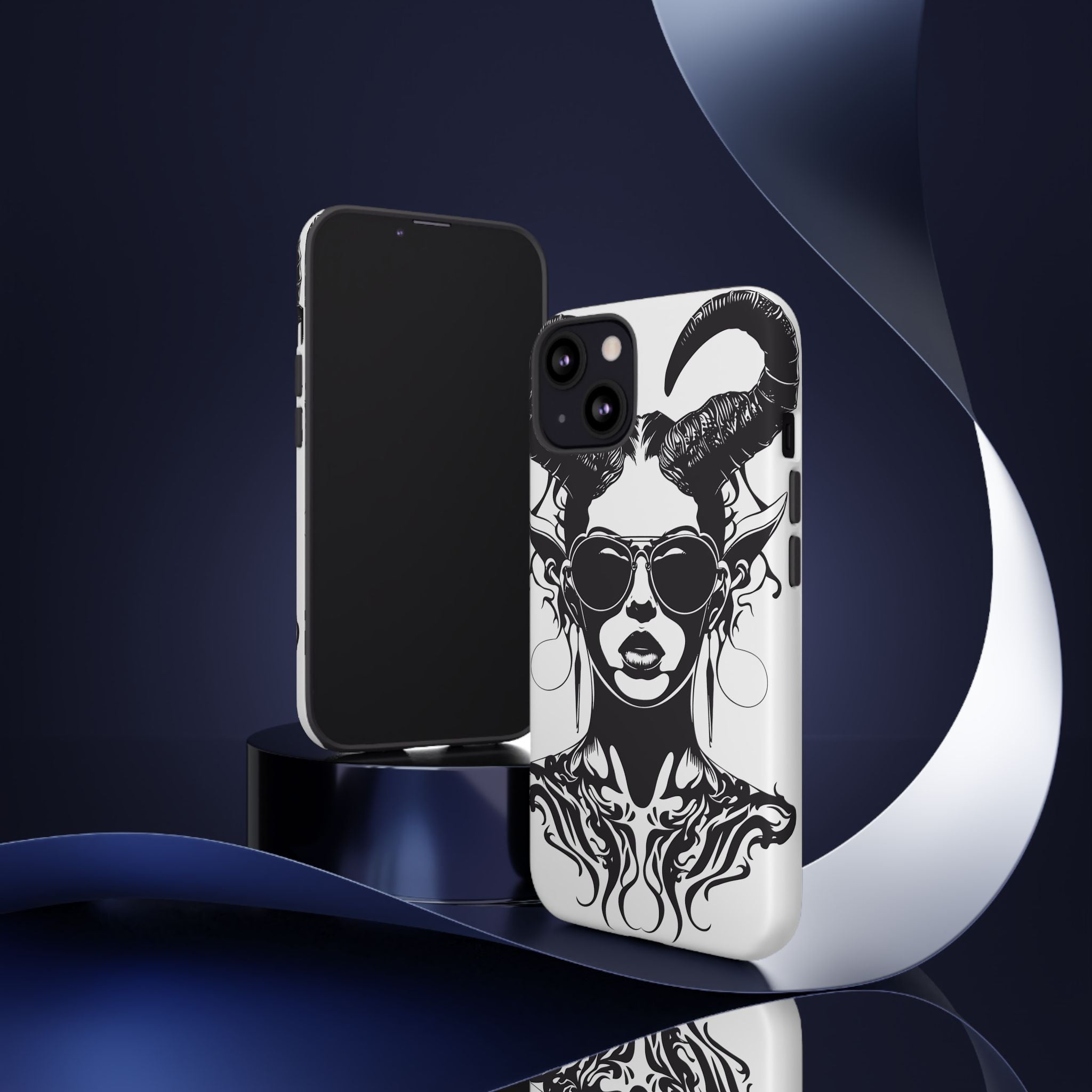Tough Cases: Stylish Phone Case with Edgy Design, Protective Cover, Gift for Her, Trendy Accessories, Unique Art, Holiday Present