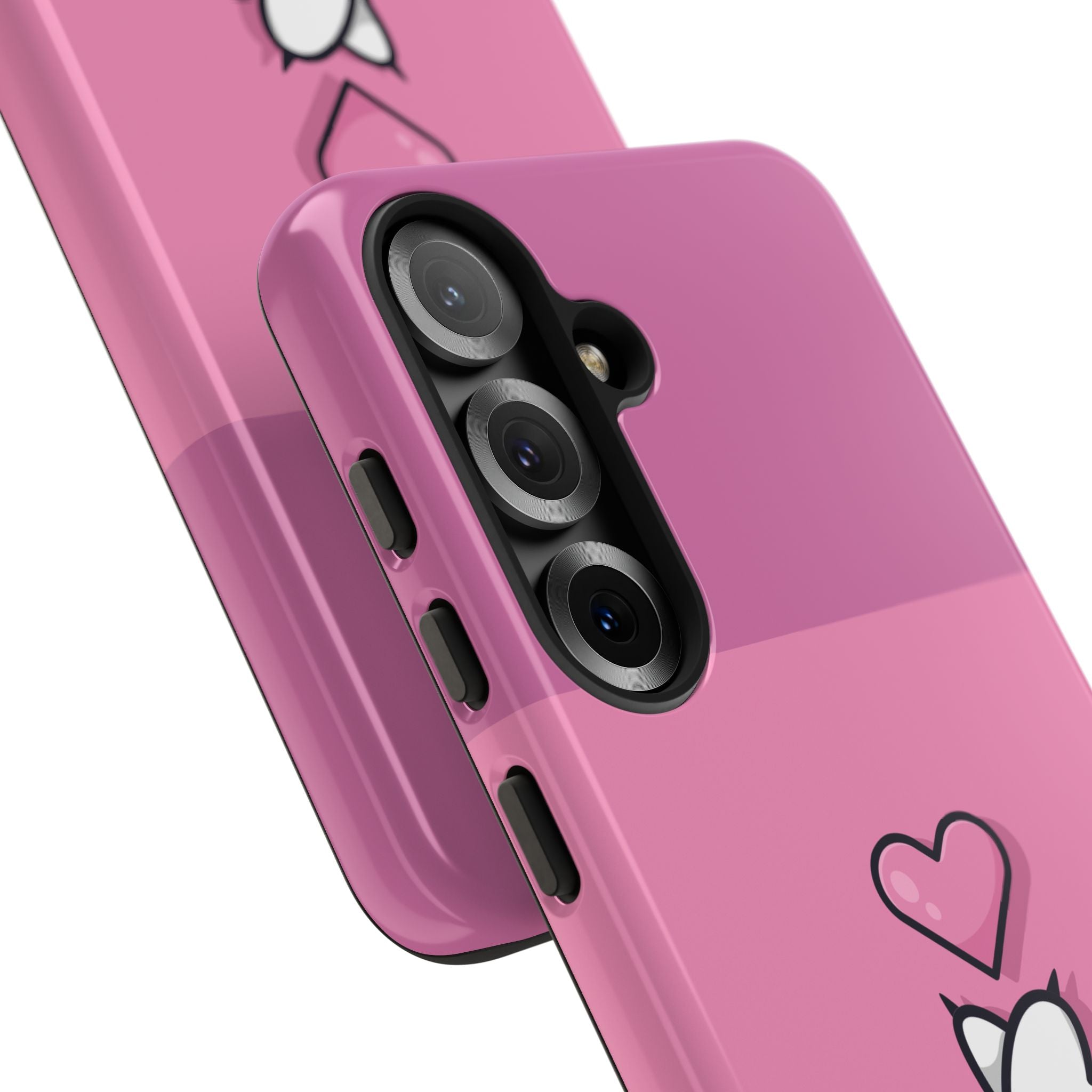 Cute Cat Paw Phone Case, Playful Pet Lover Gift, Animal Print Phone Cover, Heart Design Case, Fun Feminine Case, Kawaii Style