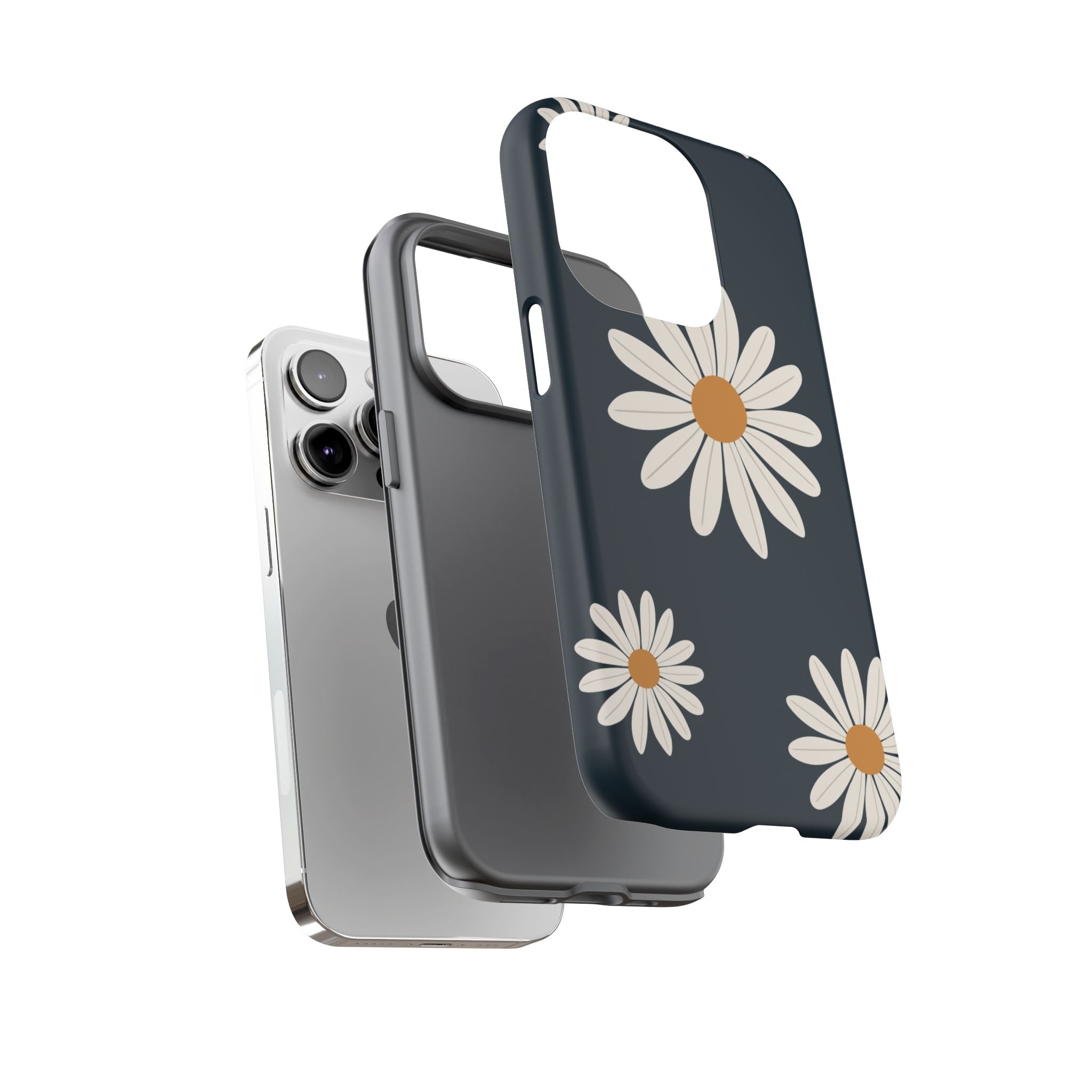 Daisy Phone Case, Floral Phone Cover, Tough Phone Case, Gift for Flower Lovers, Smartphone Accessory, Spring Design