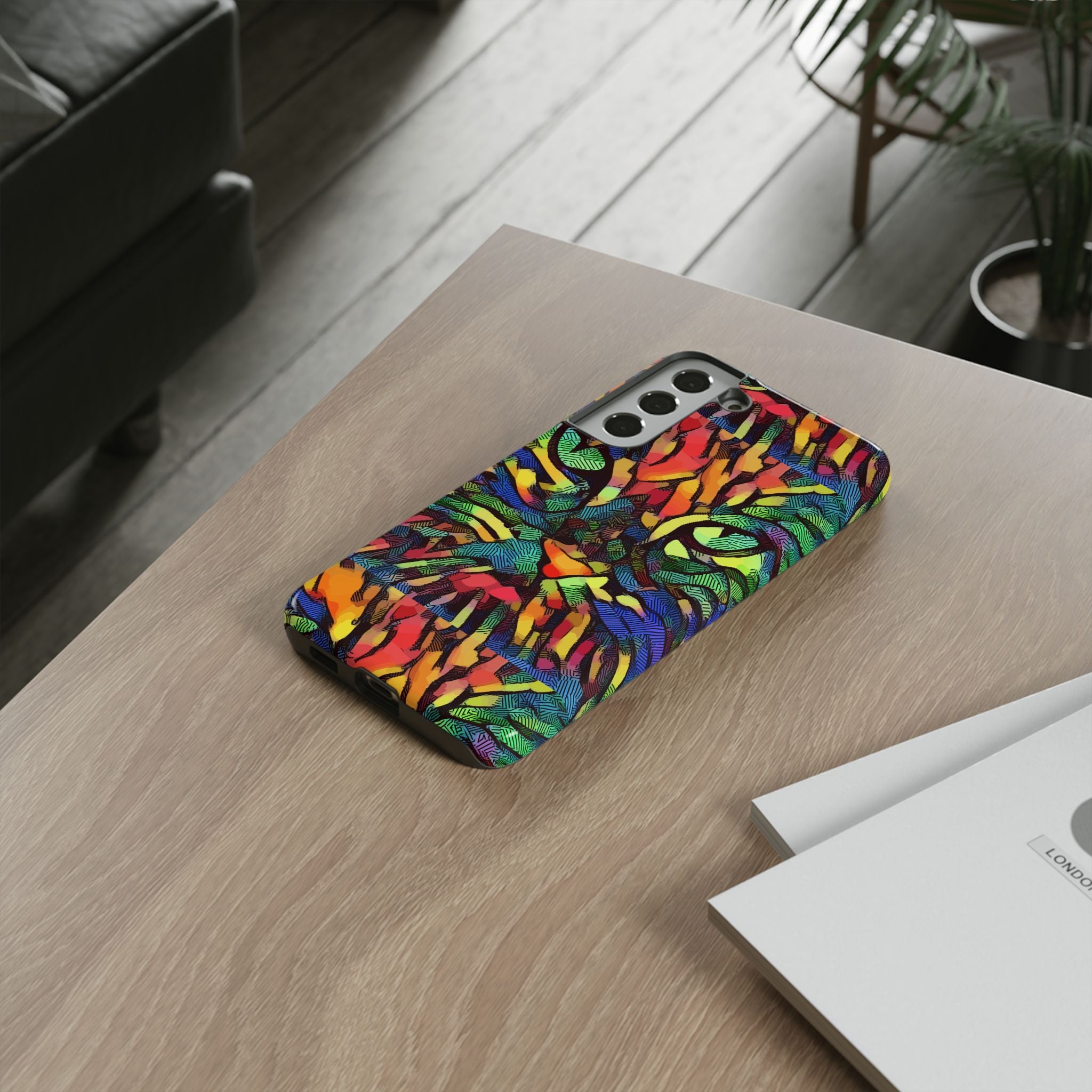 Colorful Phone Cases for Vibrant Style - Tough Cases, Unique Gifts, Animal Print, Artistic Design, Phone Accessories, Eco-Friendly