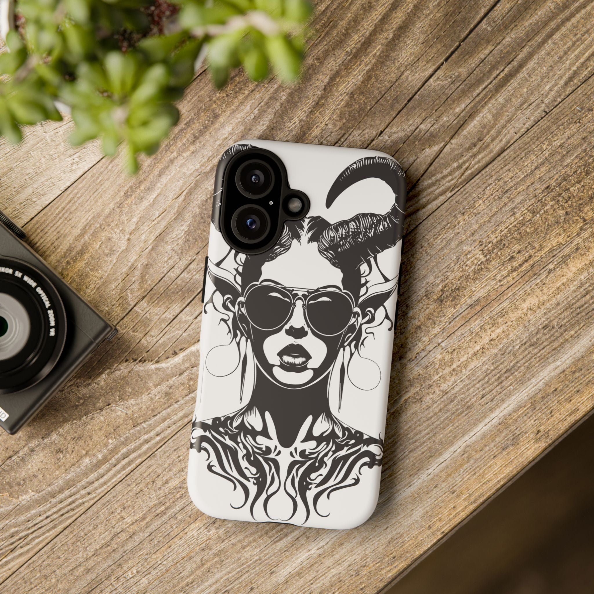Tough Cases: Stylish Phone Case with Edgy Design, Protective Cover, Gift for Her, Trendy Accessories, Unique Art, Holiday Present