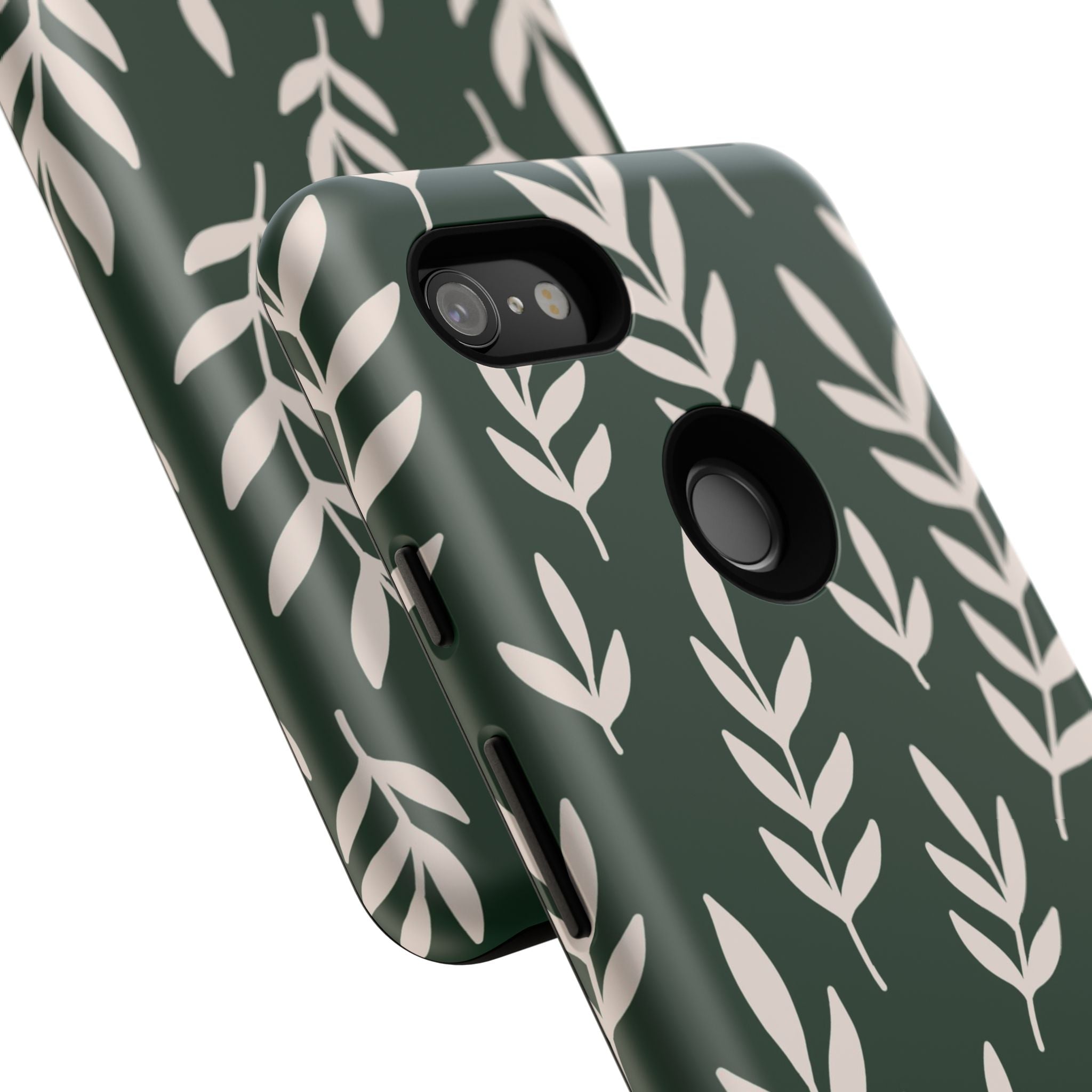 Leafy Phone Case, Tough Cases for Nature Lovers, Green Leaf Design, Eco-Friendly, Stylish Mobile Cover, Gift for Her
