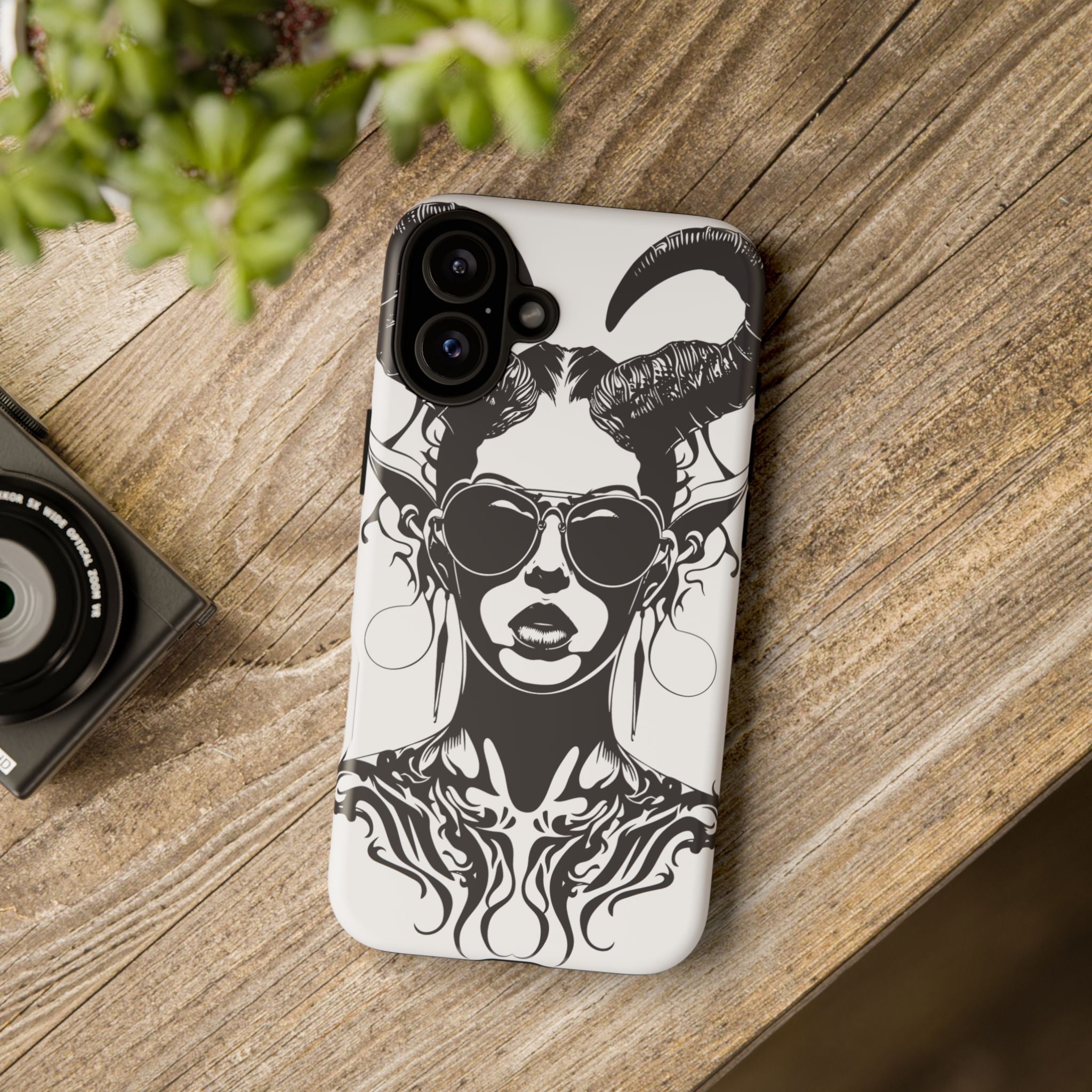 Tough Cases: Stylish Phone Case with Edgy Design, Protective Cover, Gift for Her, Trendy Accessories, Unique Art, Holiday Present