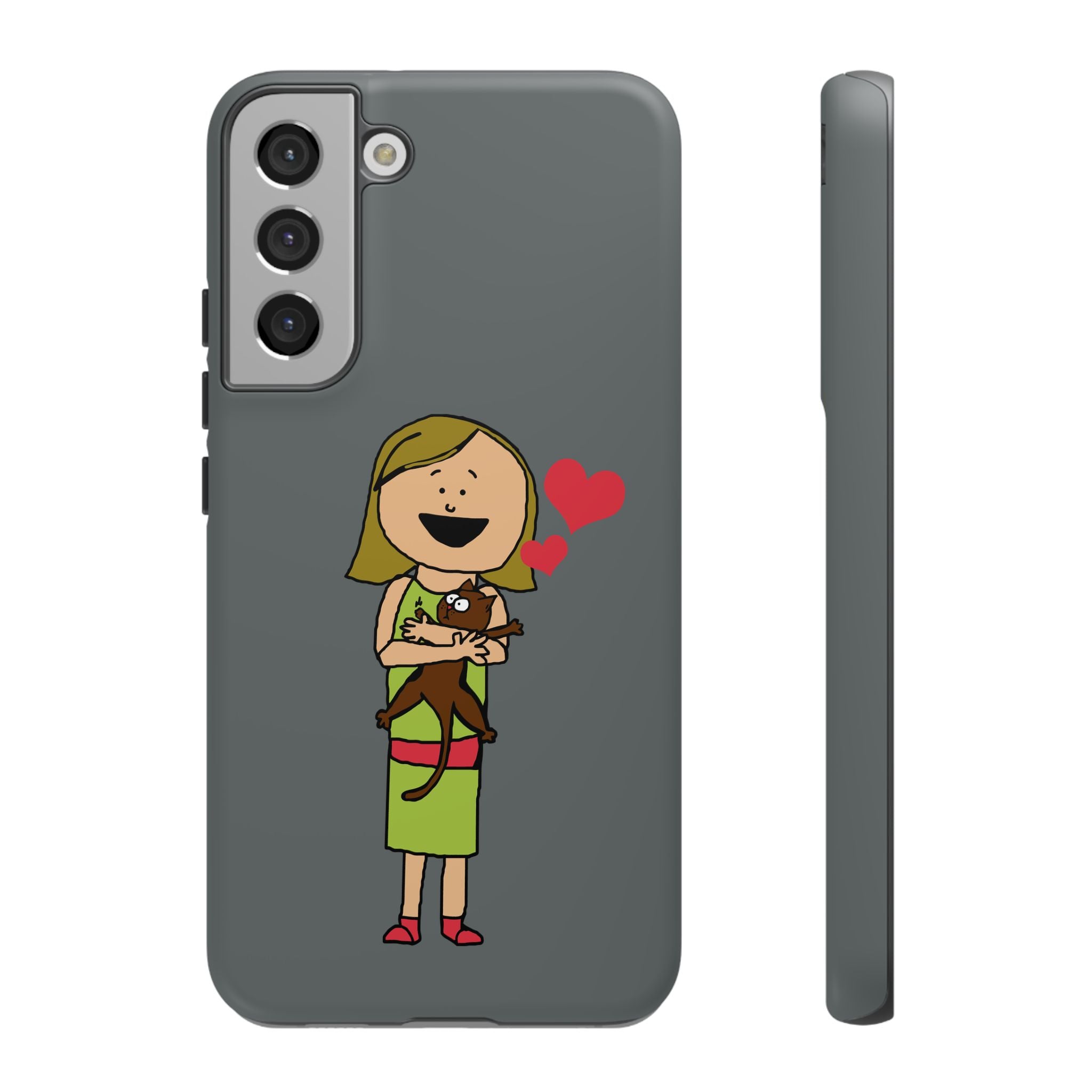 Pet Lover's Phone Case, Cute Animal Phone Cover, Gift for Dog Lovers, Cartoon Design, Fun Smartphone Accessory