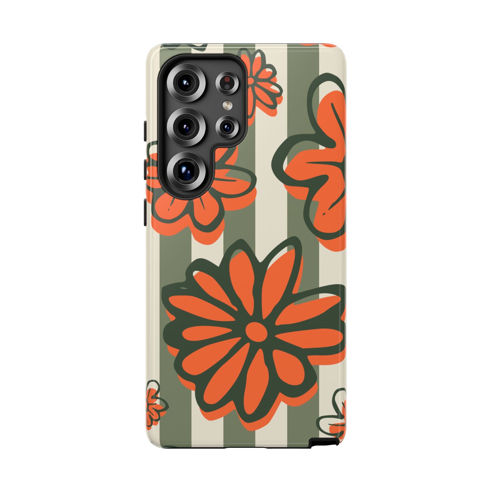 Floral Tough Phone Case - Trendy Protector for Pet Lovers, Super Cute Gift, Floral Design, Stylish Phone Cover, Unique Accessory