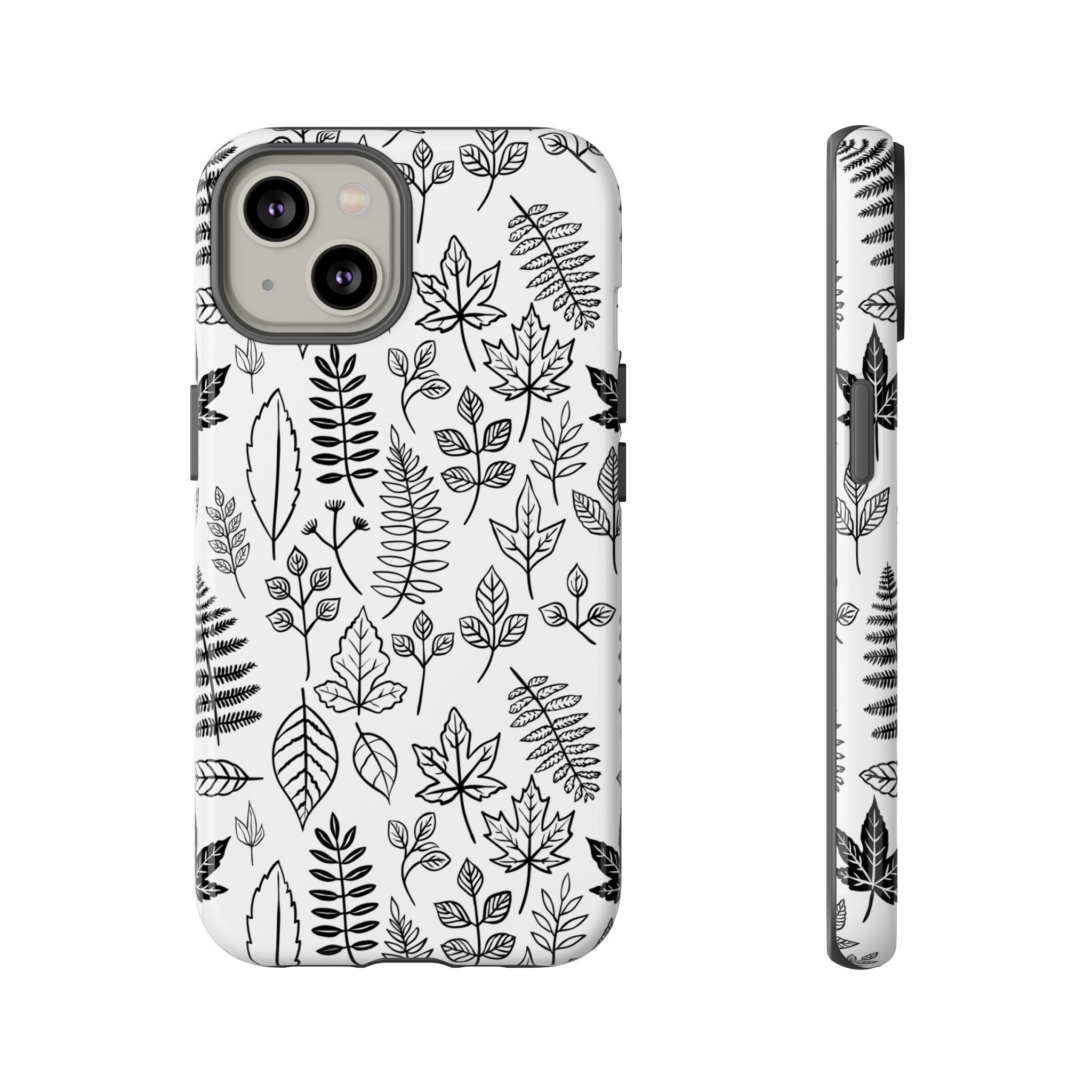 Stylish Phone Case for Nature Lovers, Botanical Design, Gift for Her, Fall Accessories, Customizable Tech Gear
