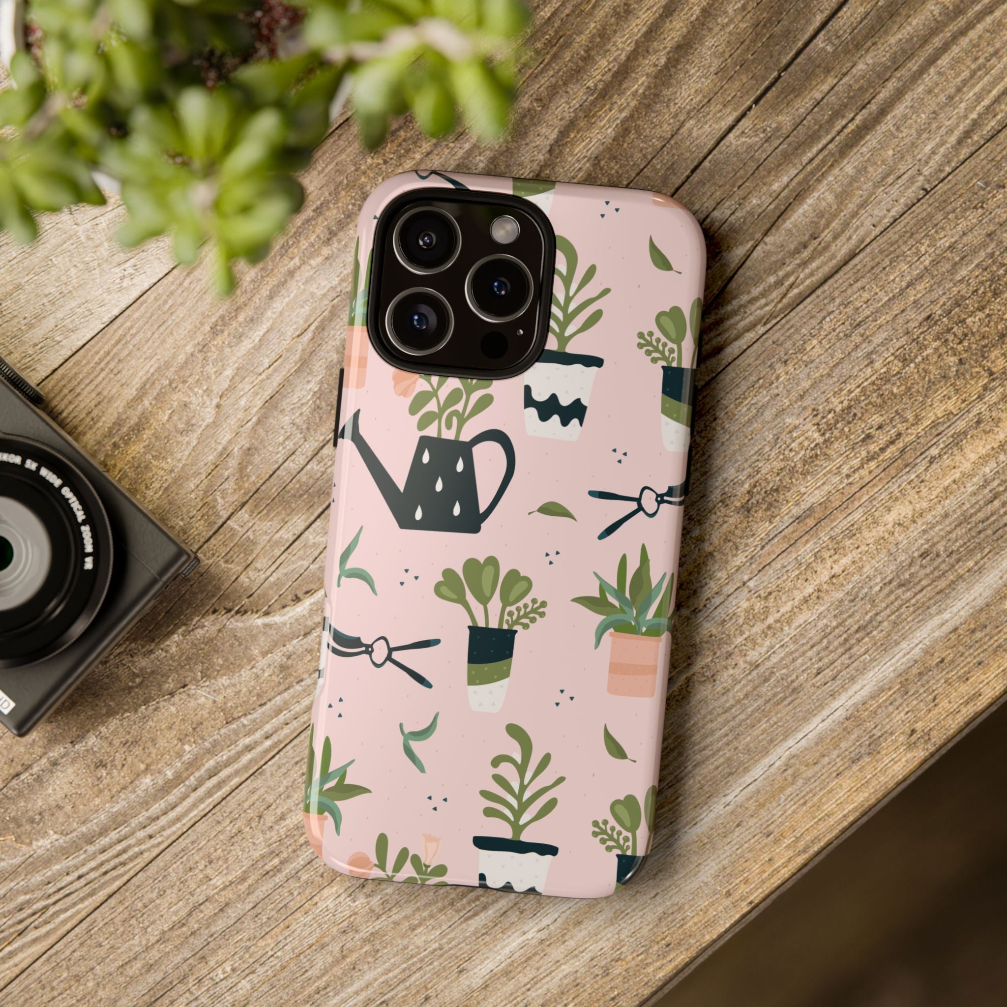 Floral Phone Case, Cute Plant Lover Case, Gift for Gardeners, Phone Cover, Green Thumb Accessories, Mother's Day Gift