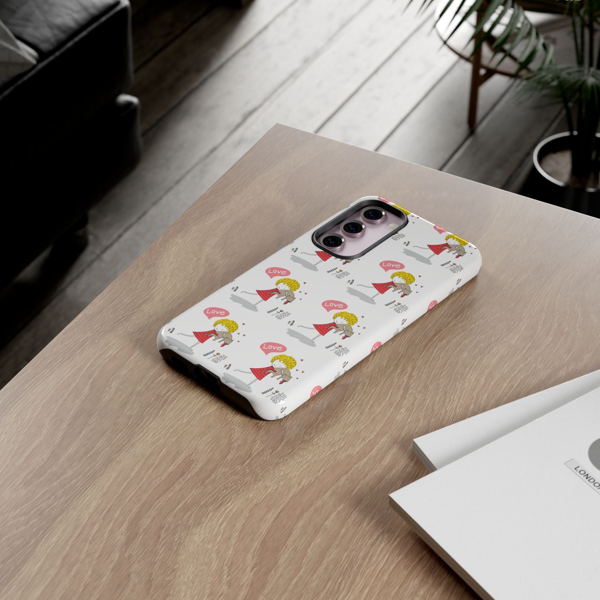 Love-Themed Phone Case | Cute Pet Lover Accessory, Perfect Gift for Birthdays, Anniversaries, Animal Lovers, Valentine's Day