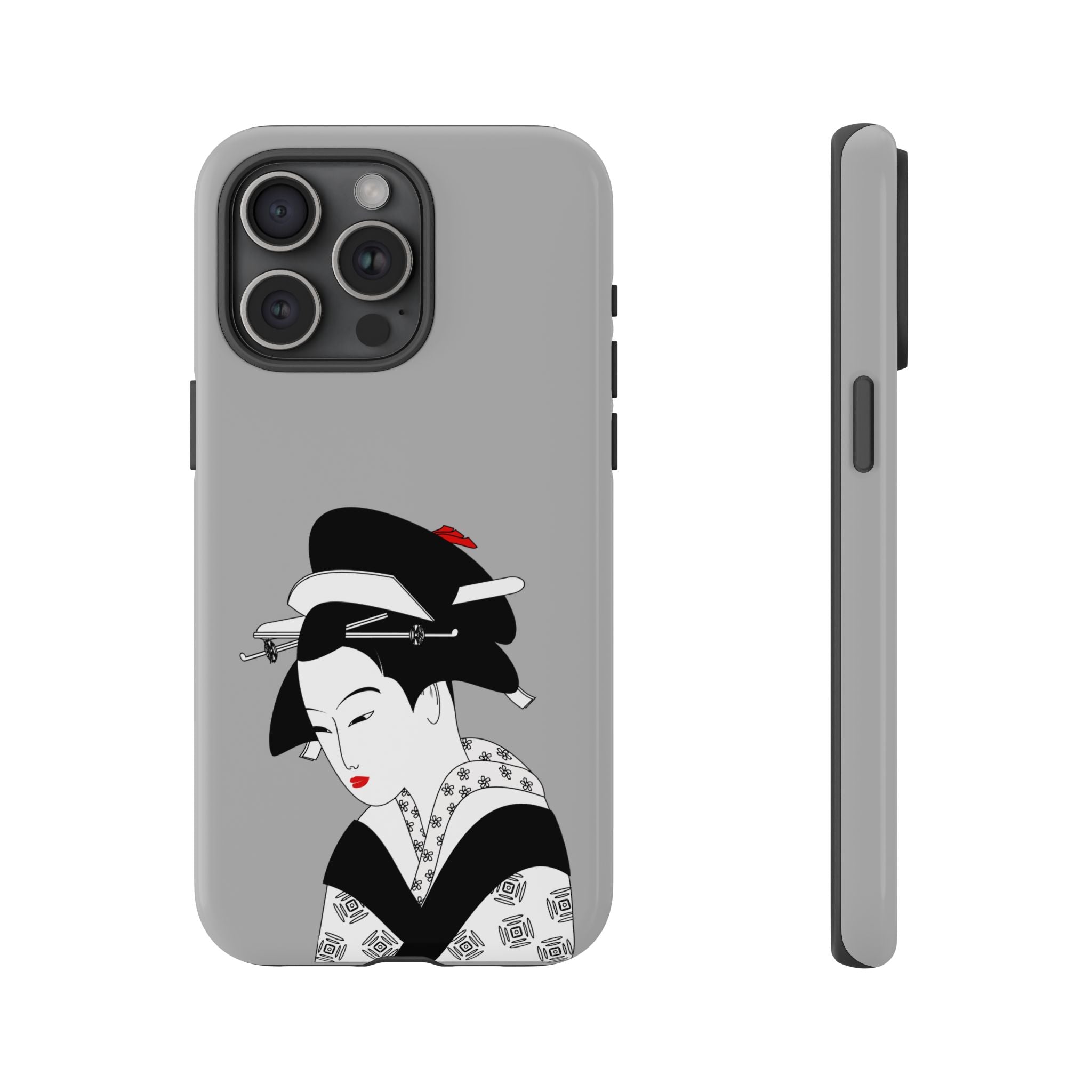 Stylish Phone Case with Japanese Geisha Design, Tough Phone Case, Cute Phone Cover, Japanese Art, Ethnic Style