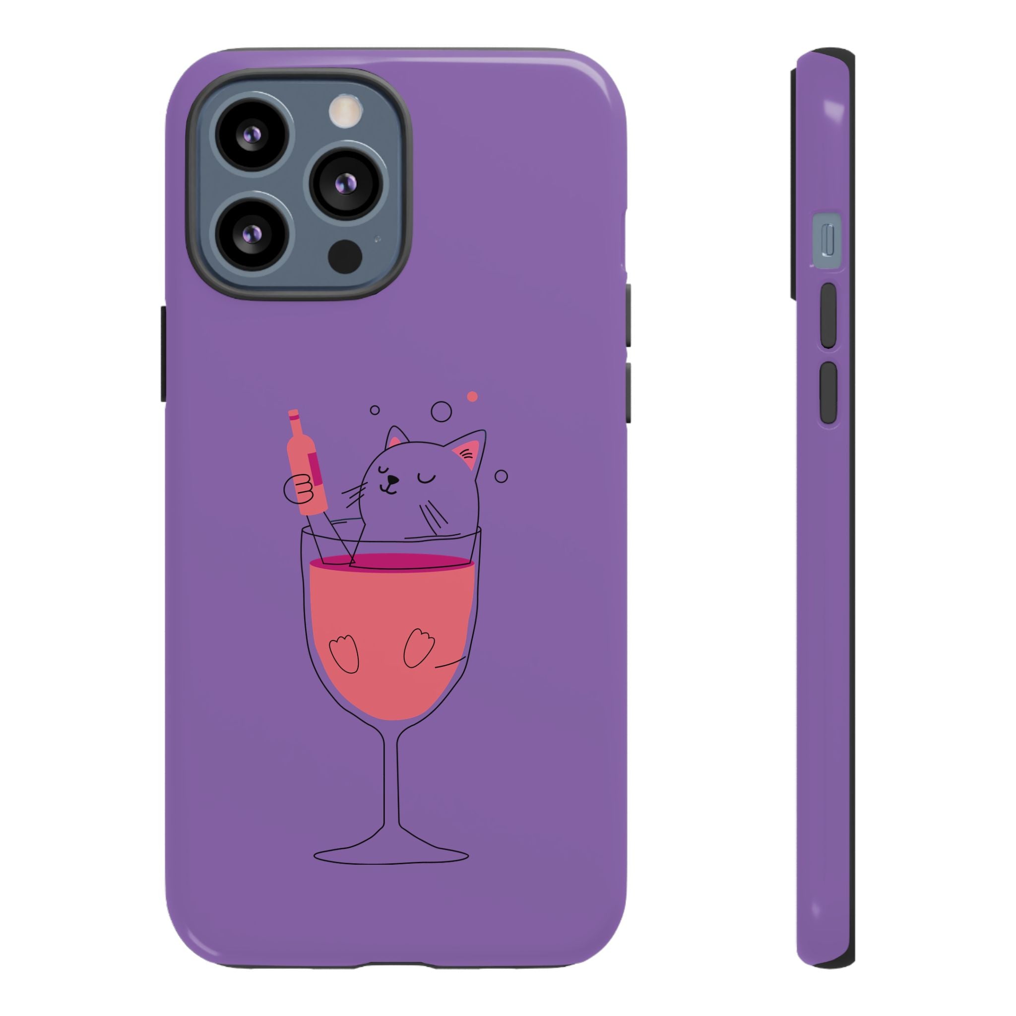 Cute Cat Phone Case, Fun Gift for Cat Lovers, Colorful Phone Cover, Pet Lover Accessory, Unique Cat Themed Case