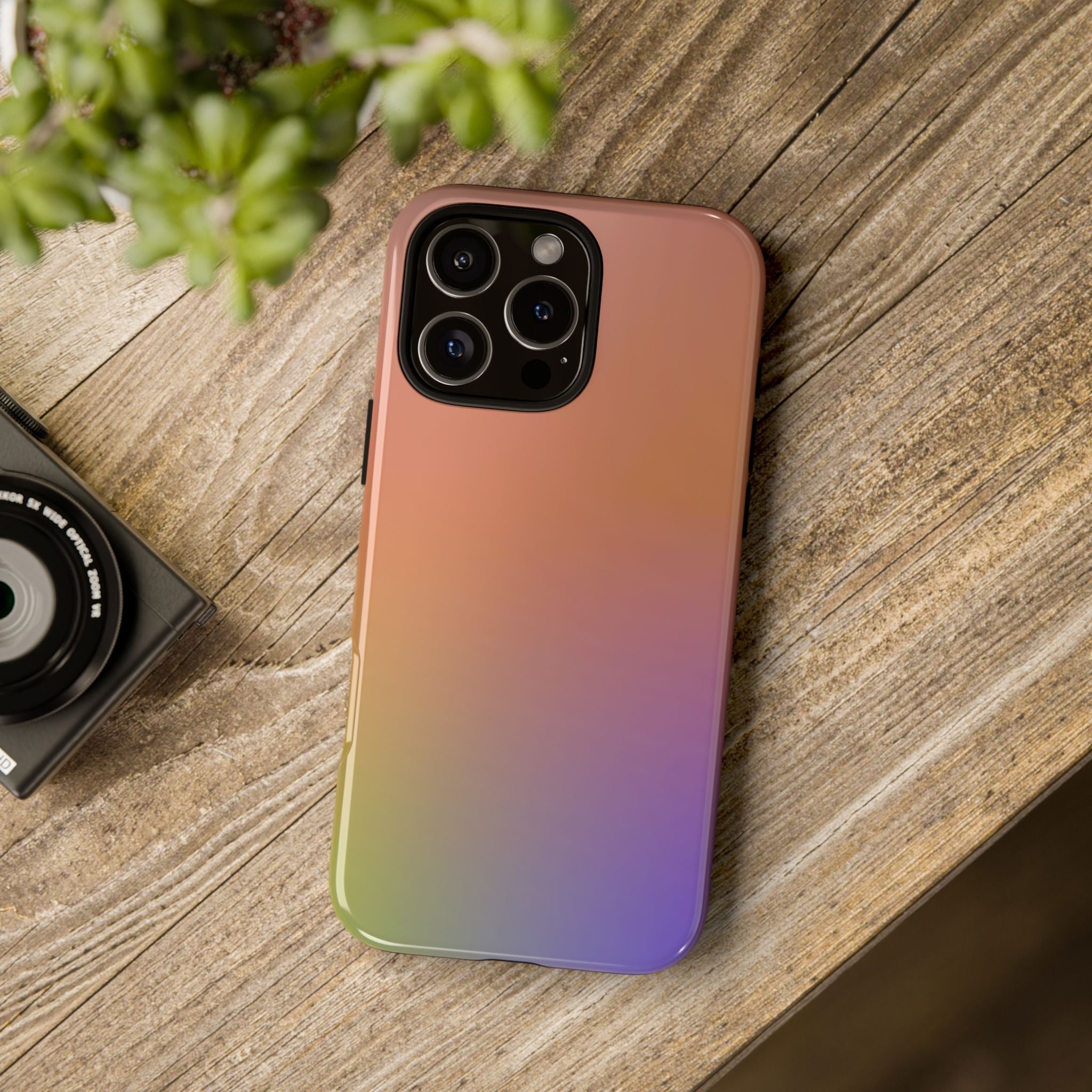 Colorful Gradient Phone Case, Tough Cases for iPhone, Customizable Phone Cover, Trendy Tech Accessory, Gift for Tech Lovers
