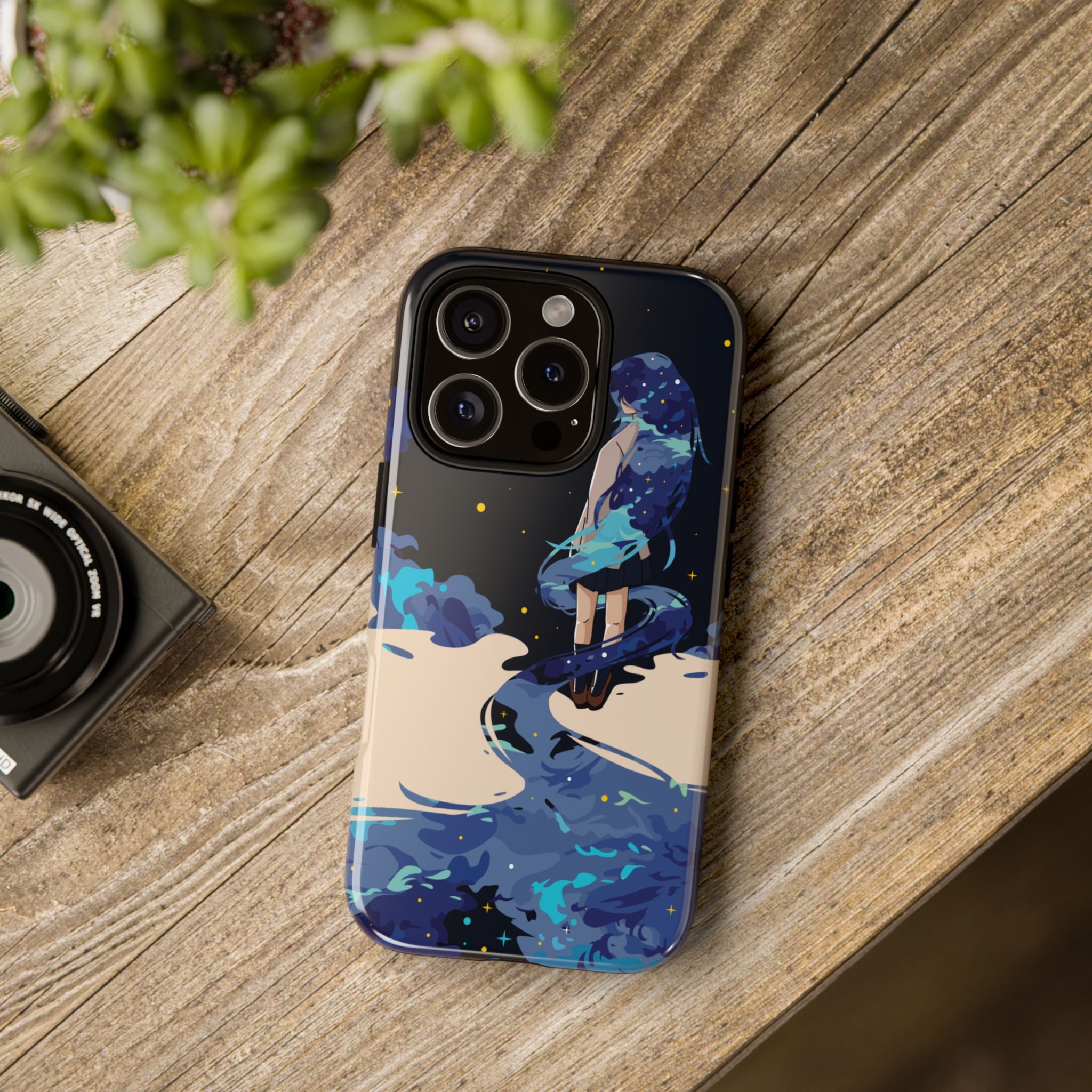 Galaxy-Inspired Phone Case, Celestial Design, Tough Phone Cover, Gift for Space Lovers, Artsy Accessories, Unique Merchandise