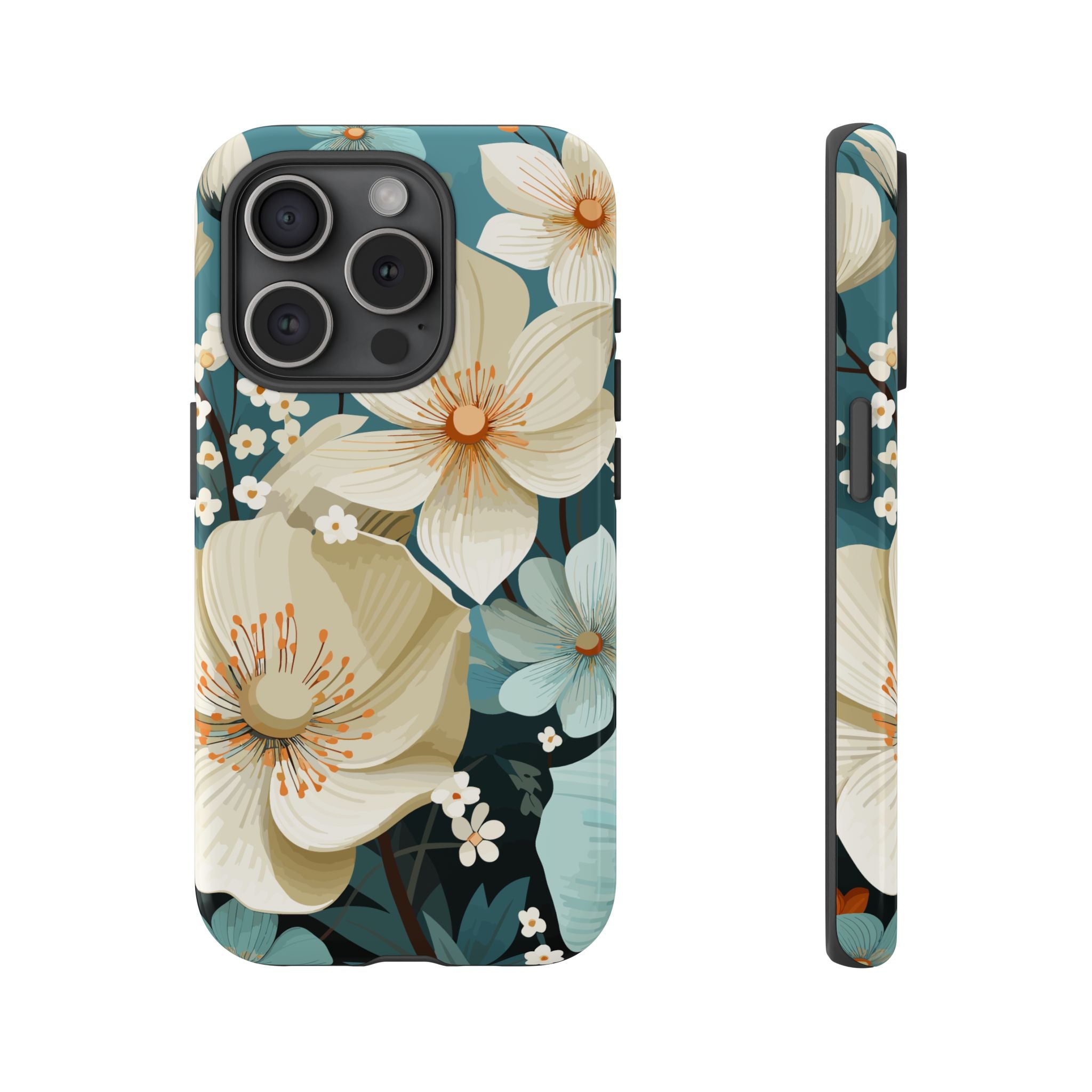 Floral Phone Case, Stylish Tough Cases with Botanical Design, Flower Print Phone Cover, Gifts for Nature Lovers, Eco-Friendly Mobile Cover