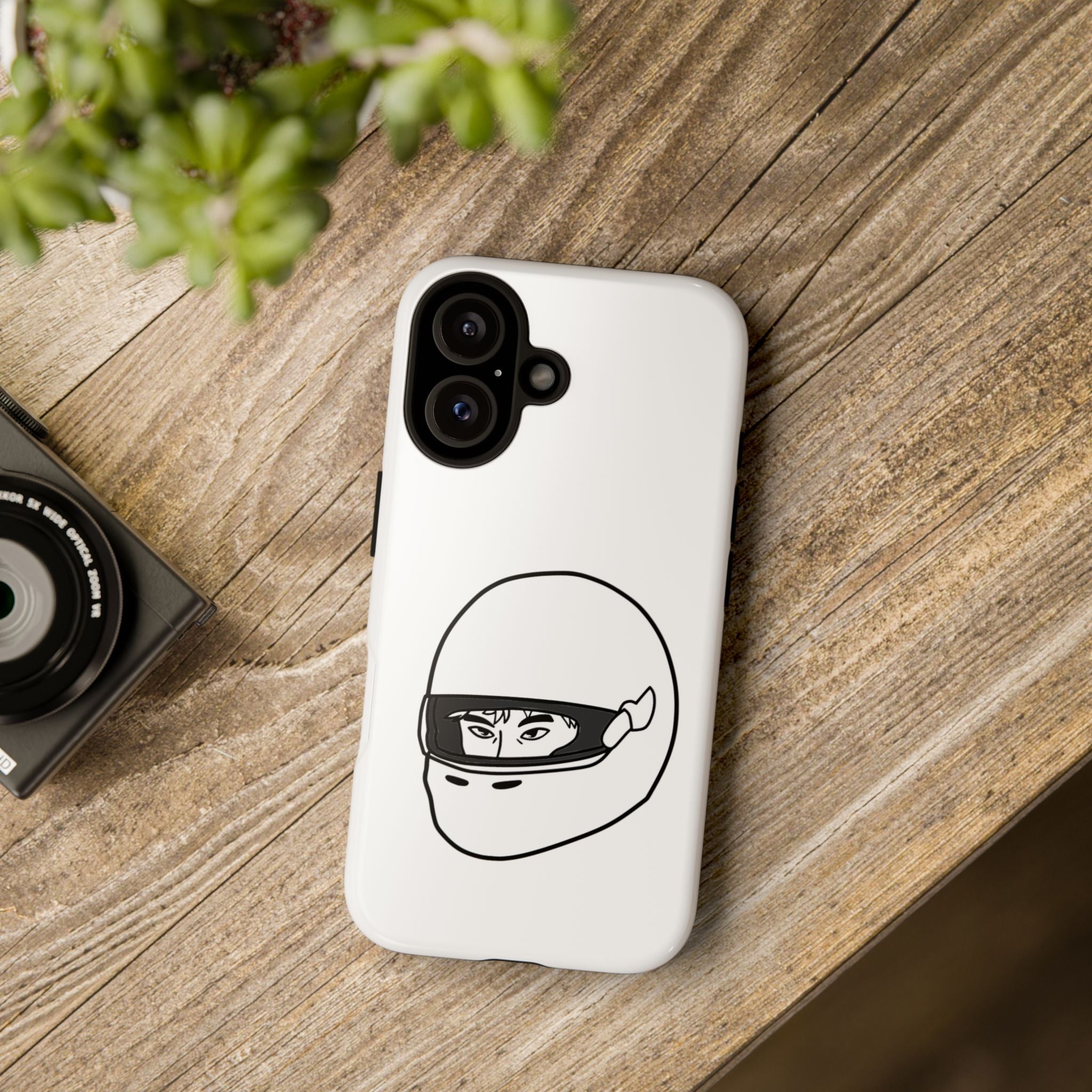 Stylish Phone Case with Racing Helmet Design | Tough Cases | Unique Gift, Motorcycle Enthusiast, Race Lover, Custom Accessory, Everyday Use