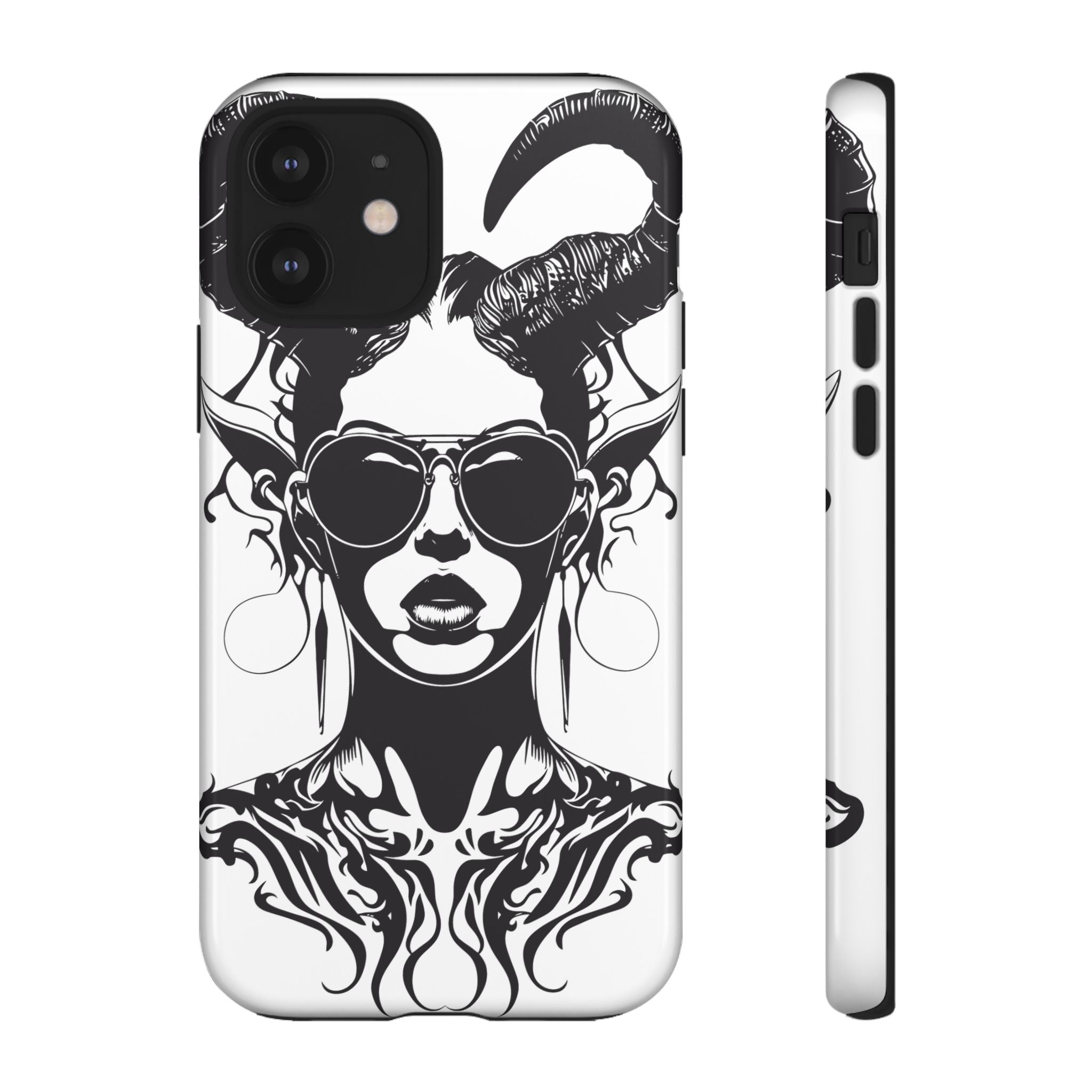 Tough Cases: Stylish Phone Case with Edgy Design, Protective Cover, Gift for Her, Trendy Accessories, Unique Art, Holiday Present
