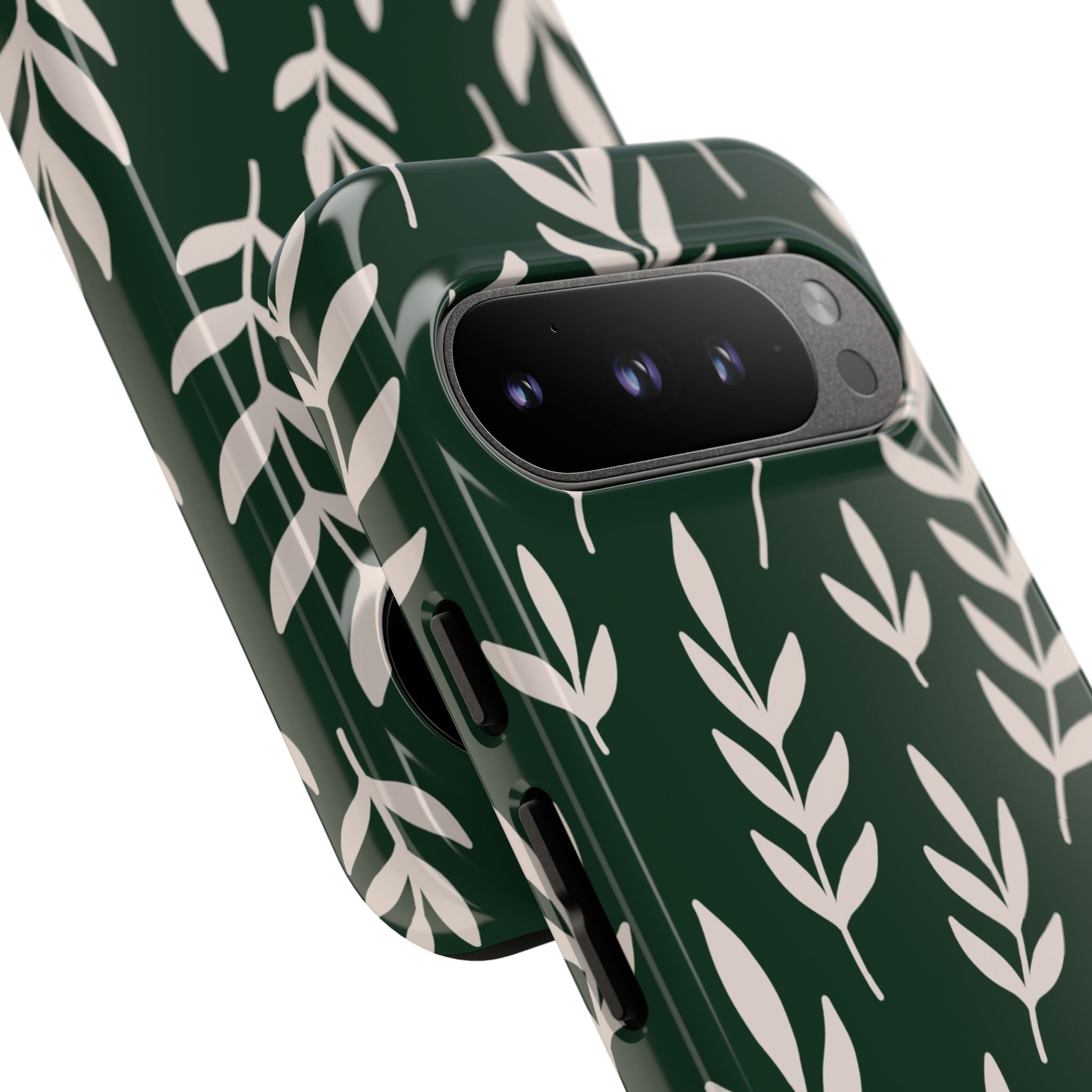 Leafy Phone Case, Tough Cases for Nature Lovers, Green Leaf Design, Eco-Friendly, Stylish Mobile Cover, Gift for Her