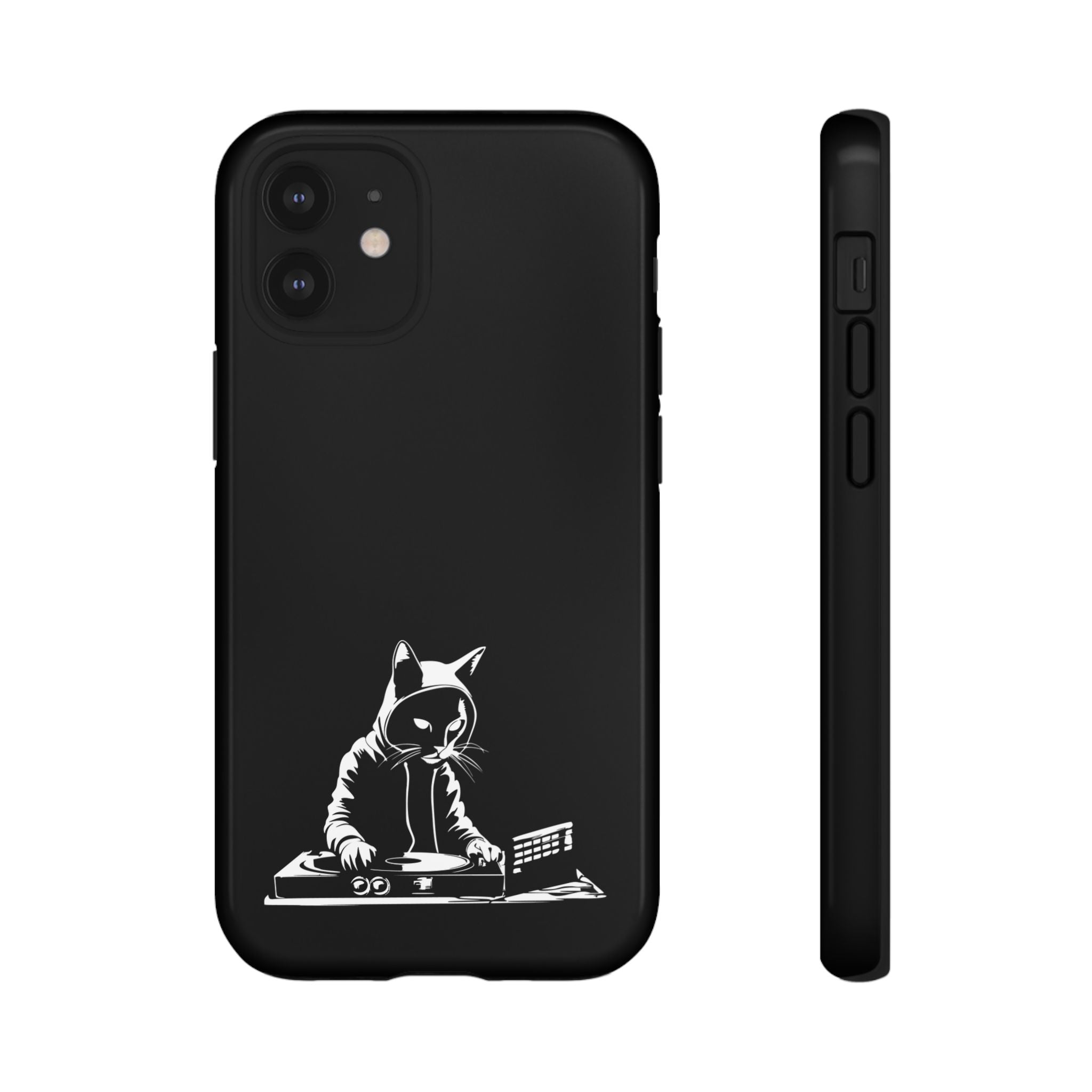 Cat DJ Phone Case | Stylish Tough Cases for Music Lovers, Gift for Cat Owners, Unique Phone Accessory, Cool Tech Gear
