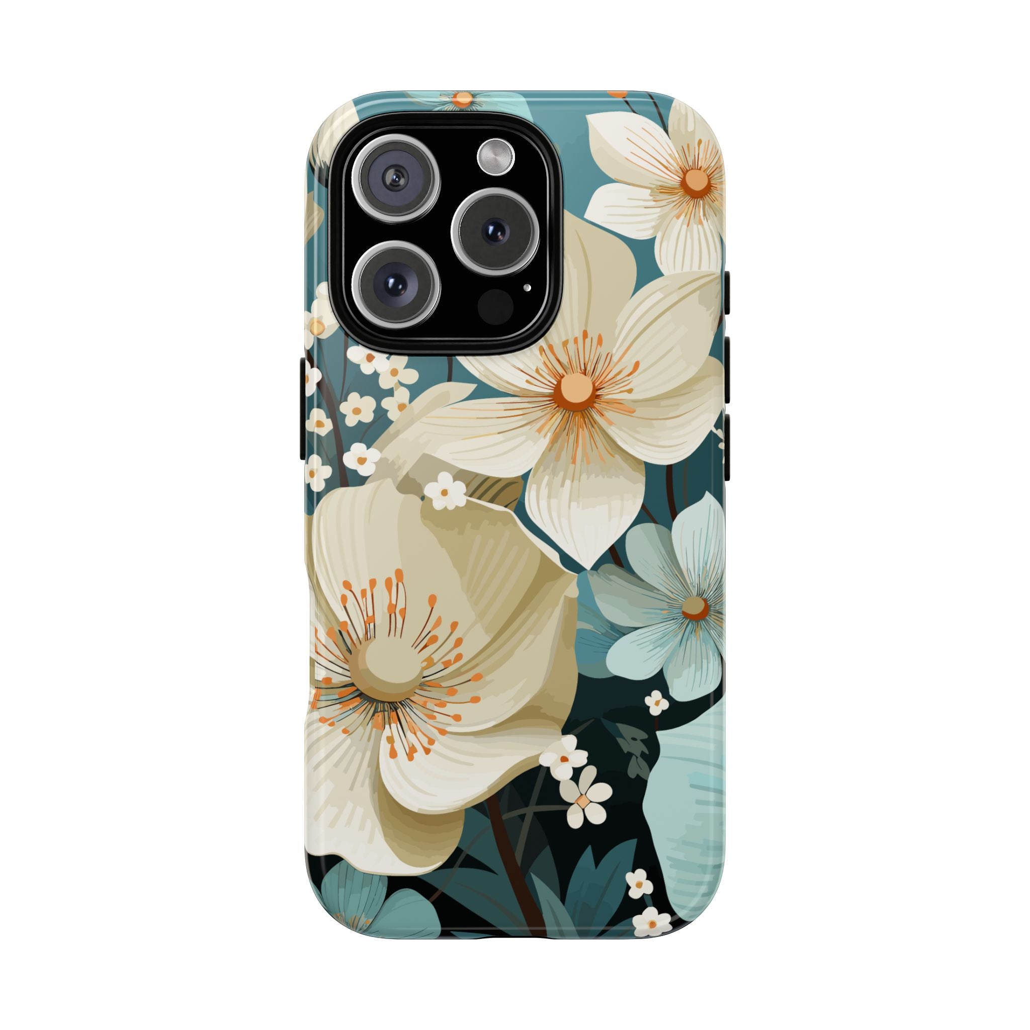 Floral Phone Case, Stylish Tough Cases with Botanical Design, Flower Print Phone Cover, Gifts for Nature Lovers, Eco-Friendly Mobile Cover