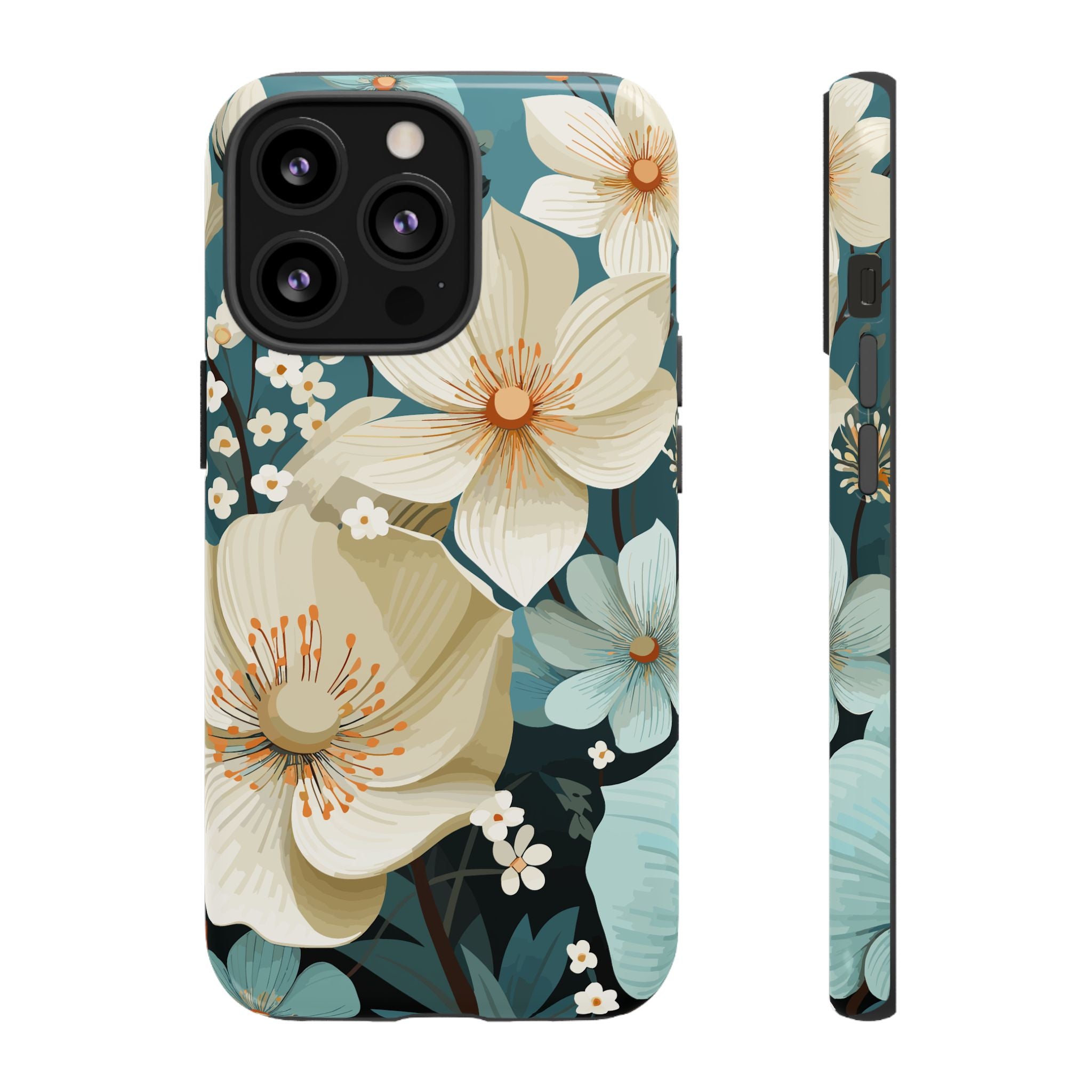 Floral Phone Case, Stylish Tough Cases with Botanical Design, Flower Print Phone Cover, Gifts for Nature Lovers, Eco-Friendly Mobile Cover