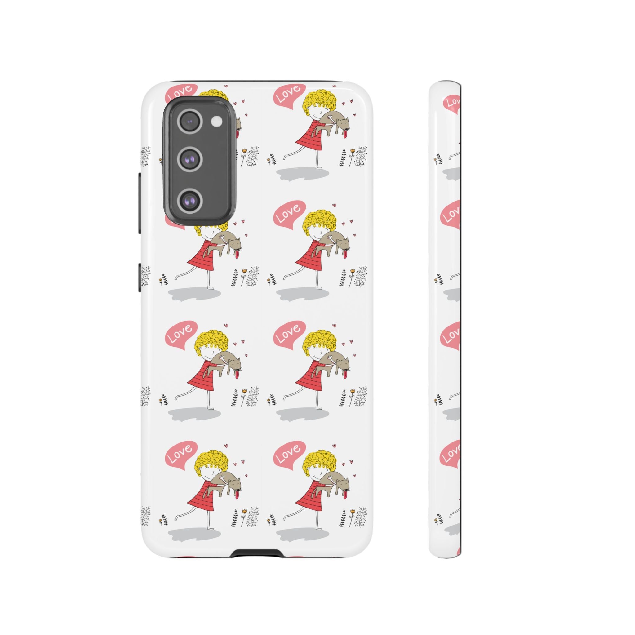 Love-Themed Phone Case | Cute Pet Lover Accessory, Perfect Gift for Birthdays, Anniversaries, Animal Lovers, Valentine's Day