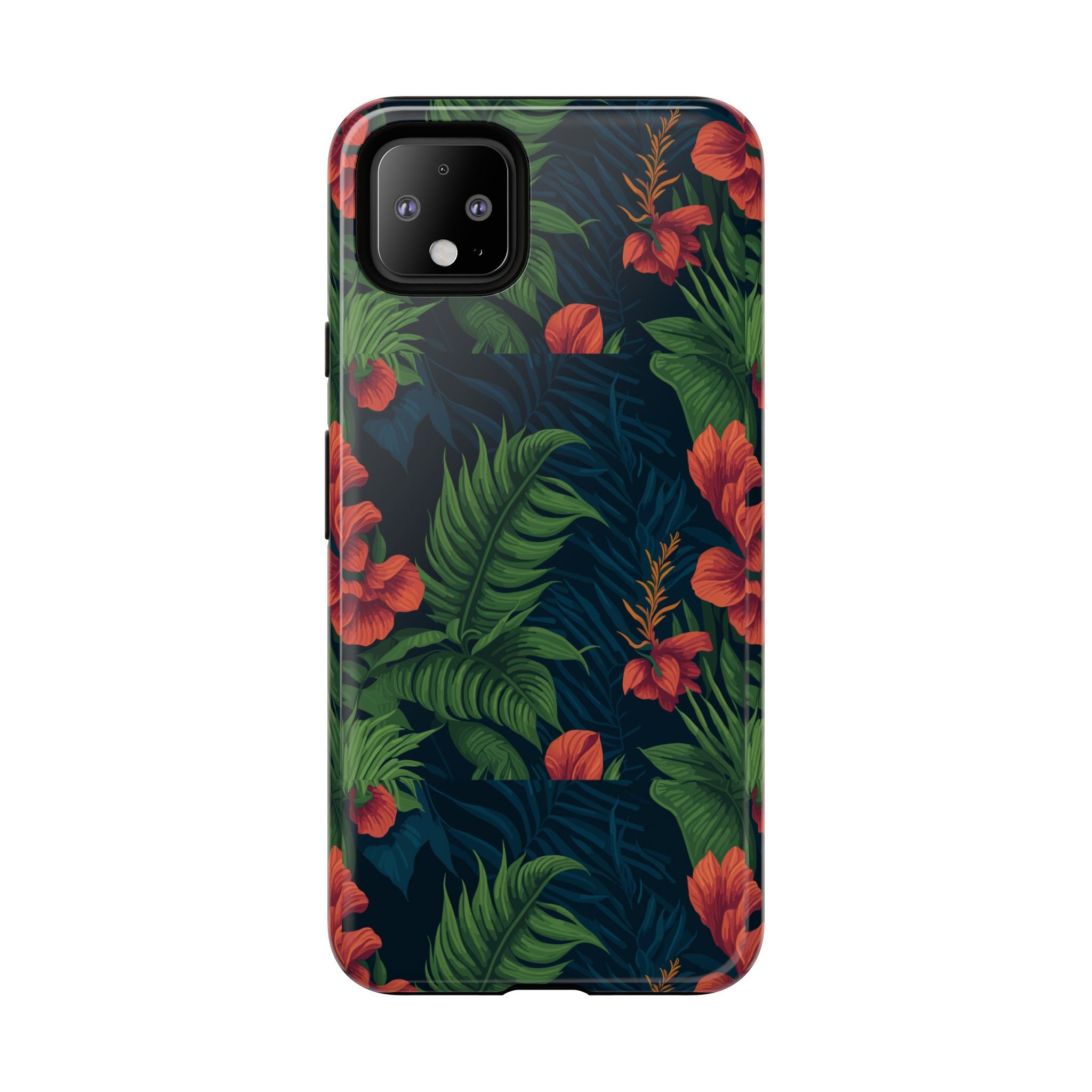 Tropical Phone Case with Floral Design, Eco-Friendly Protection for Summer Vibes, Ideal Gift for Nature Lovers, Vibrant Background
