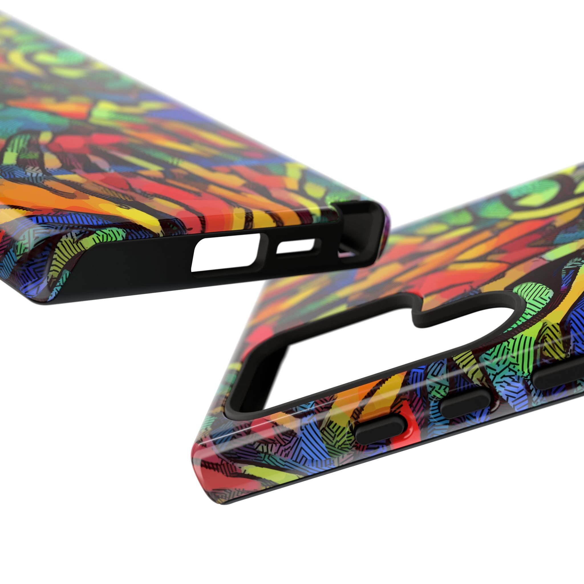 Colorful Phone Cases for Vibrant Style - Tough Cases, Unique Gifts, Animal Print, Artistic Design, Phone Accessories, Eco-Friendly