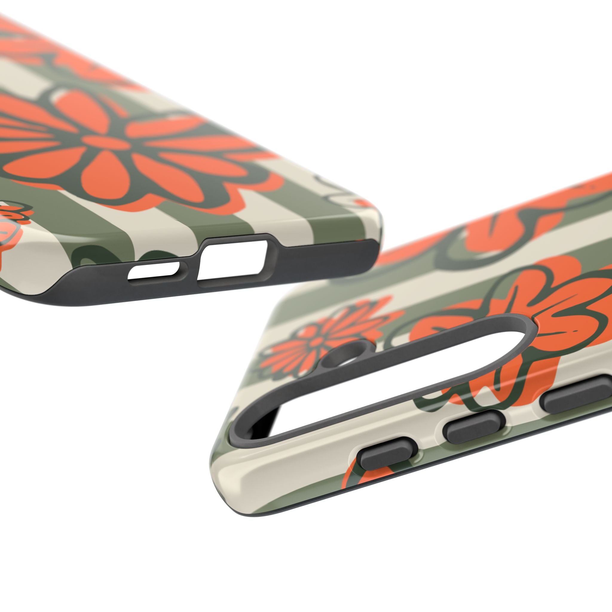 Floral Tough Phone Case - Trendy Protector for Pet Lovers, Super Cute Gift, Floral Design, Stylish Phone Cover, Unique Accessory