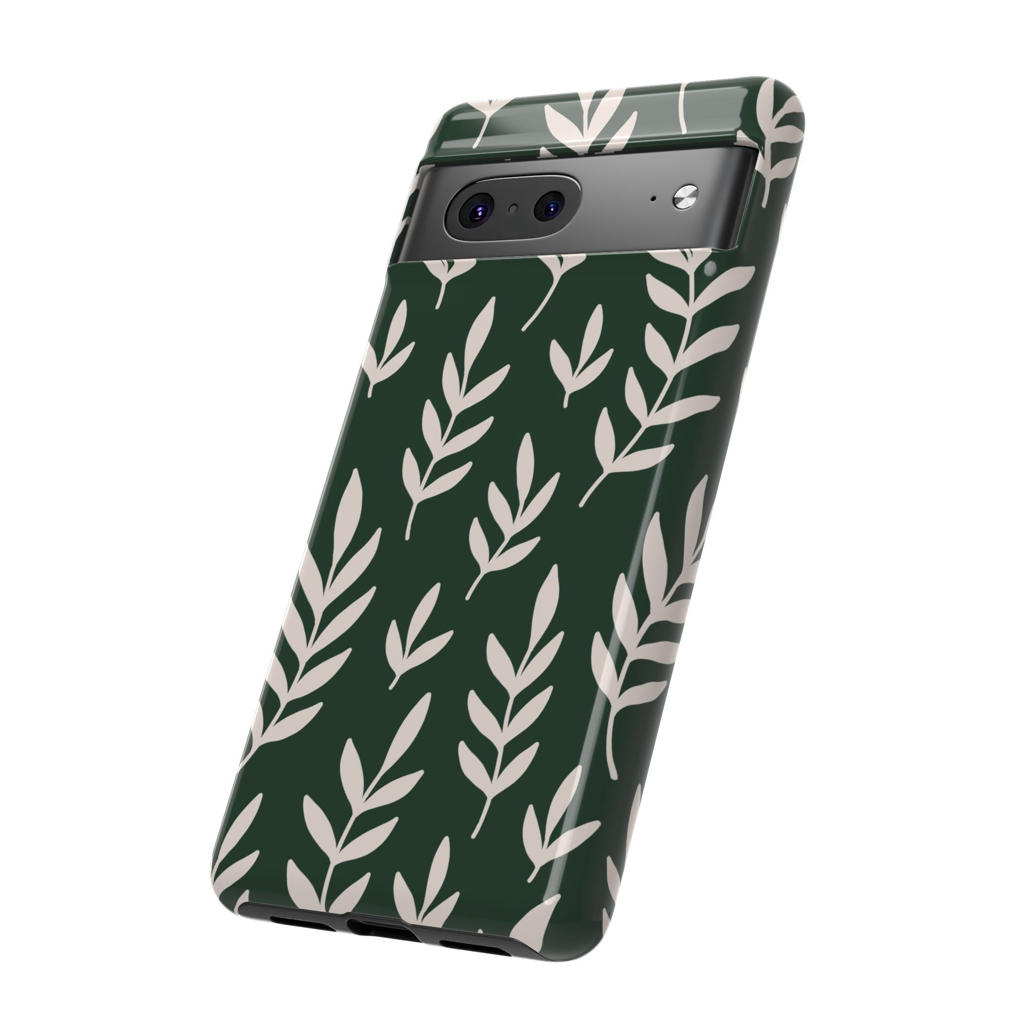 Leafy Phone Case, Tough Cases for Nature Lovers, Green Leaf Design, Eco-Friendly, Stylish Mobile Cover, Gift for Her