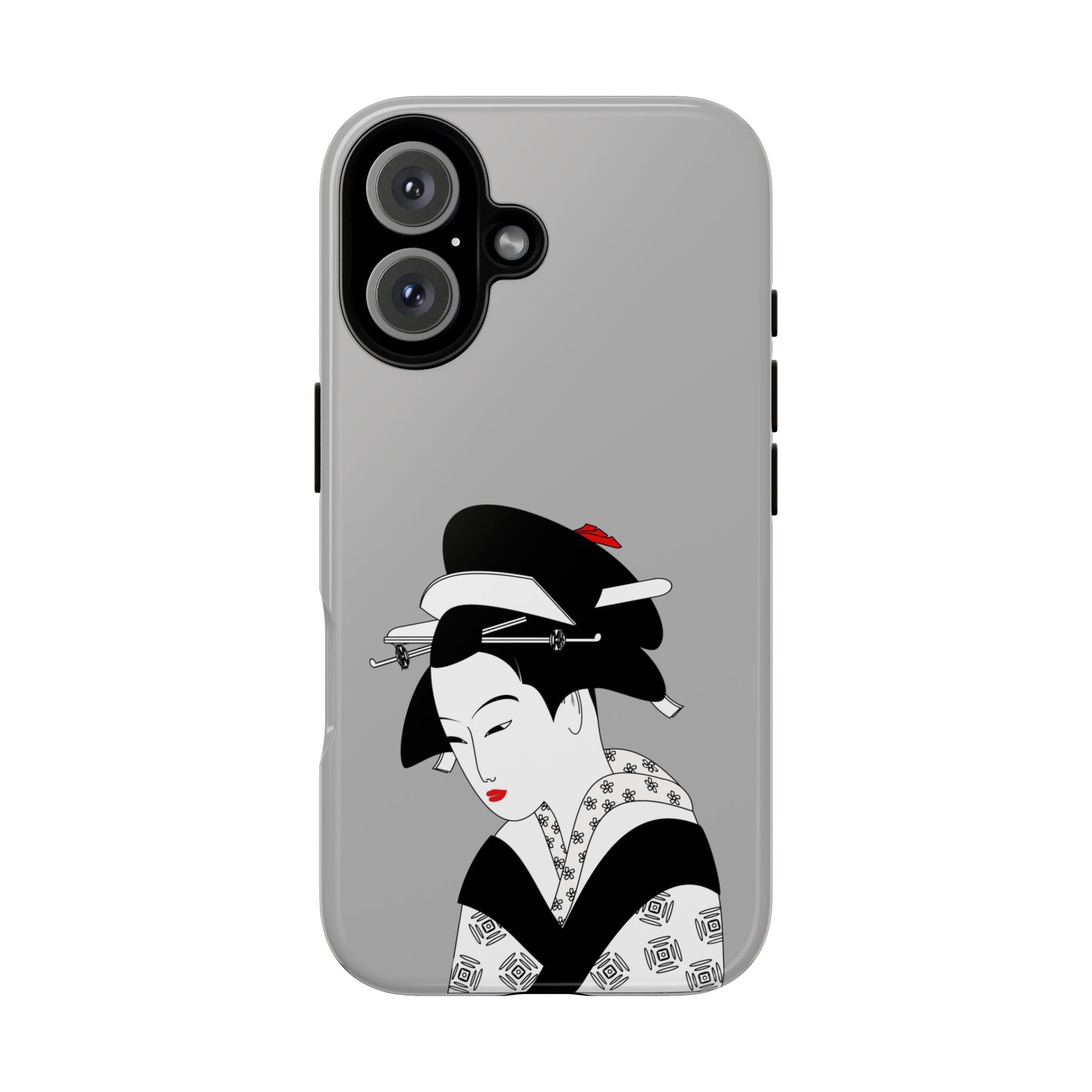 Stylish Phone Case with Japanese Geisha Design, Tough Phone Case, Cute Phone Cover, Japanese Art, Ethnic Style