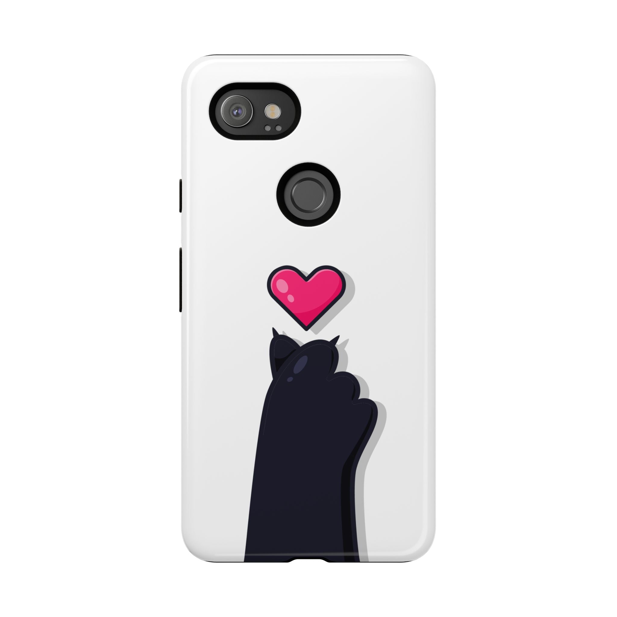 Cute Cat Love Phone Case, Tough Cell Phone Cover, Animal Lover Gifts, Pet Parent Accessories, Valentine's Day Essentials