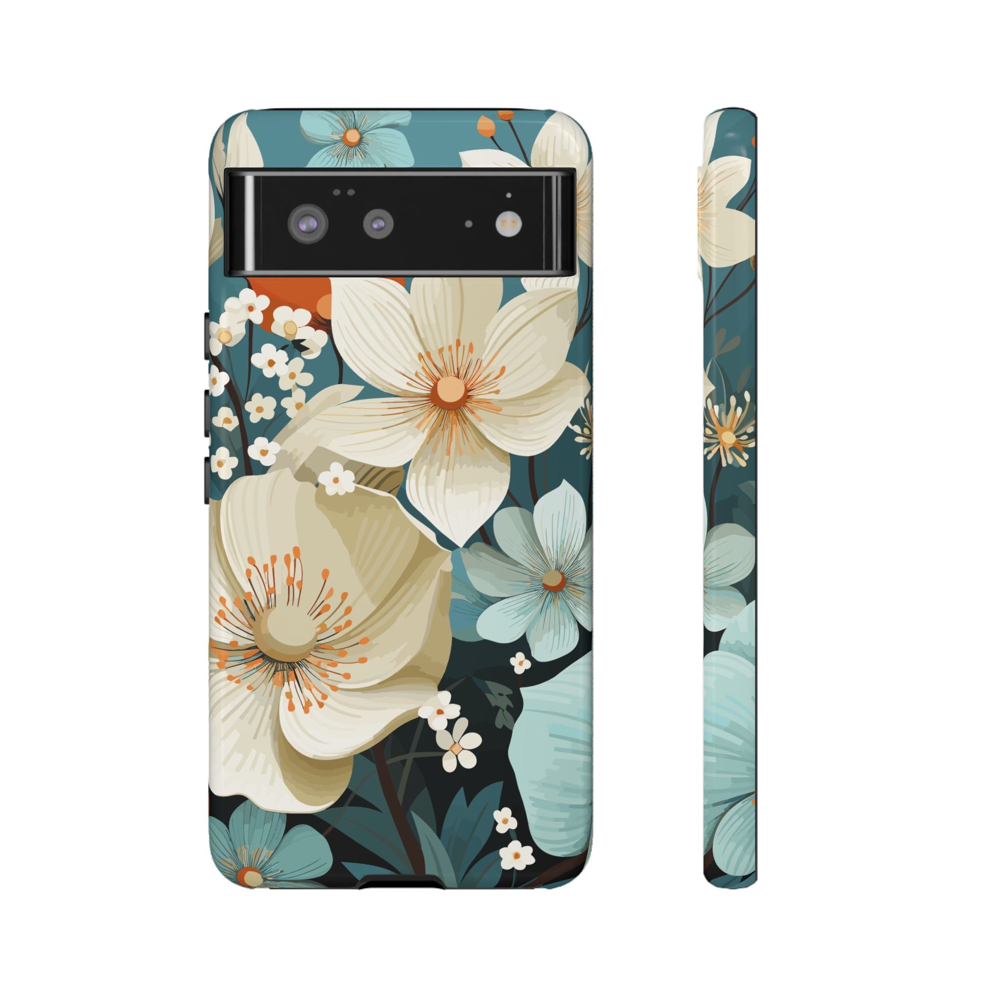 Floral Phone Case, Stylish Tough Cases with Botanical Design, Flower Print Phone Cover, Gifts for Nature Lovers, Eco-Friendly Mobile Cover