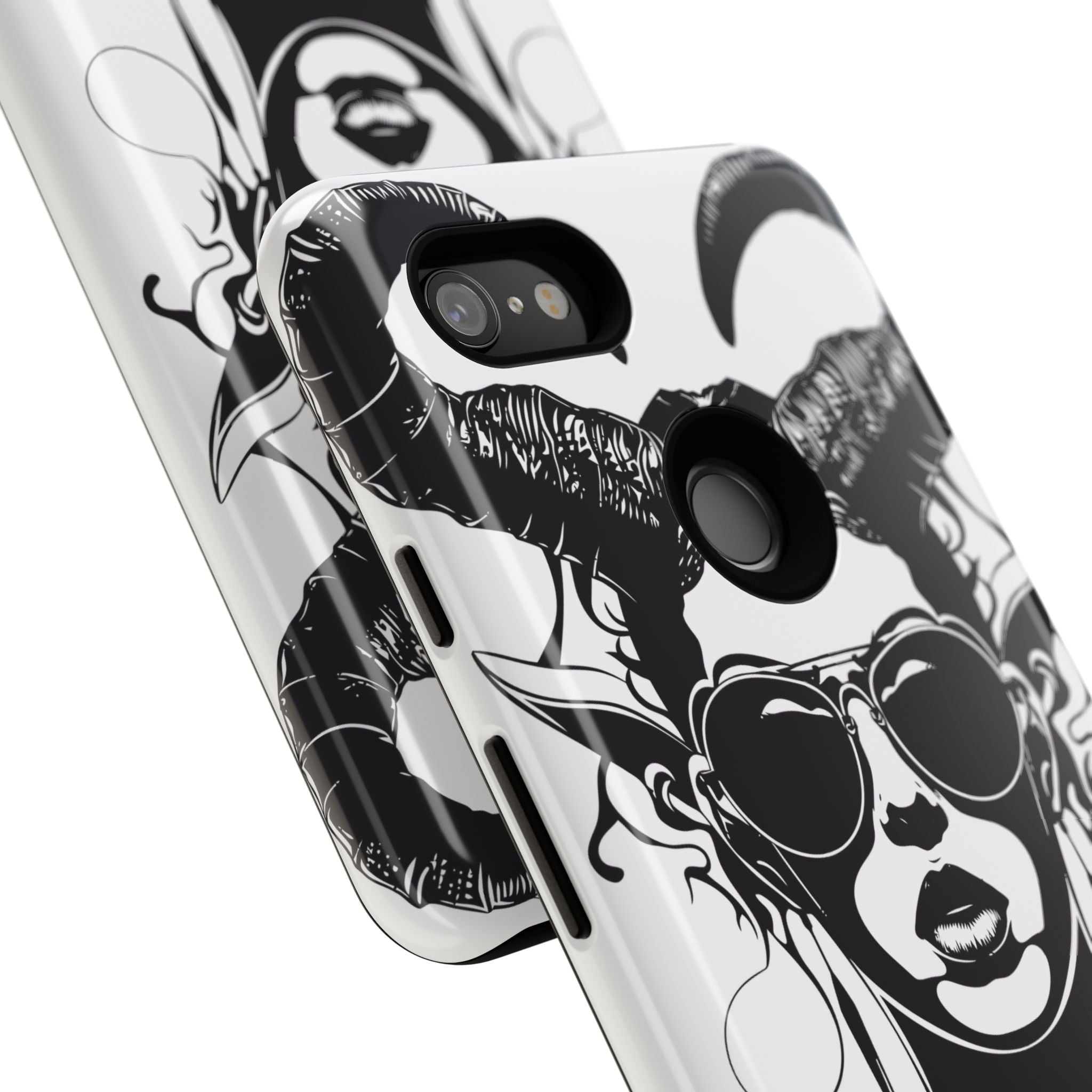 Tough Cases: Stylish Phone Case with Edgy Design, Protective Cover, Gift for Her, Trendy Accessories, Unique Art, Holiday Present