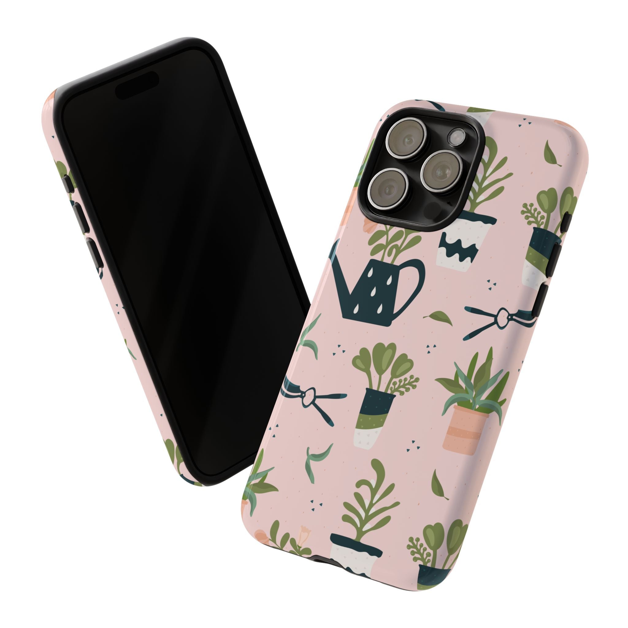 Floral Phone Case, Cute Plant Lover Case, Gift for Gardeners, Phone Cover, Green Thumb Accessories, Mother's Day Gift