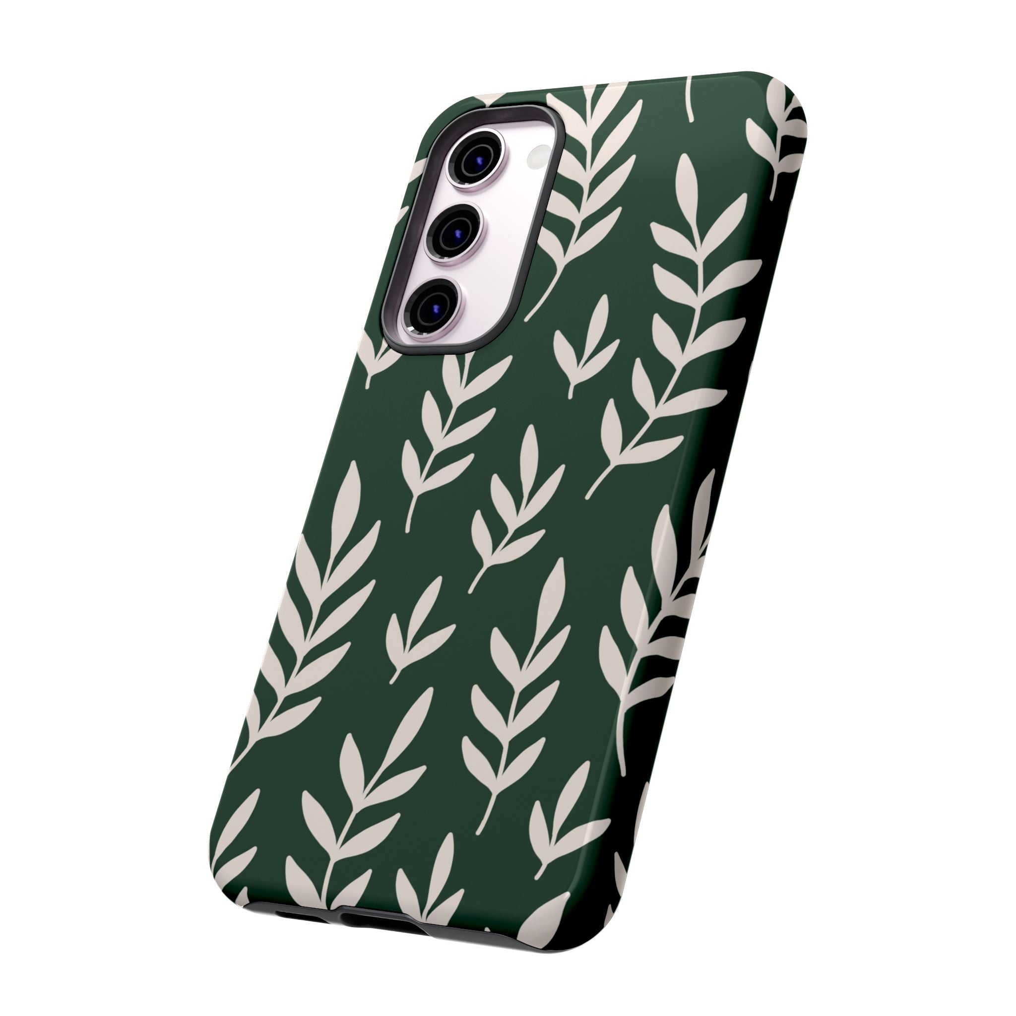 Leafy Phone Case, Tough Cases for Nature Lovers, Green Leaf Design, Eco-Friendly, Stylish Mobile Cover, Gift for Her