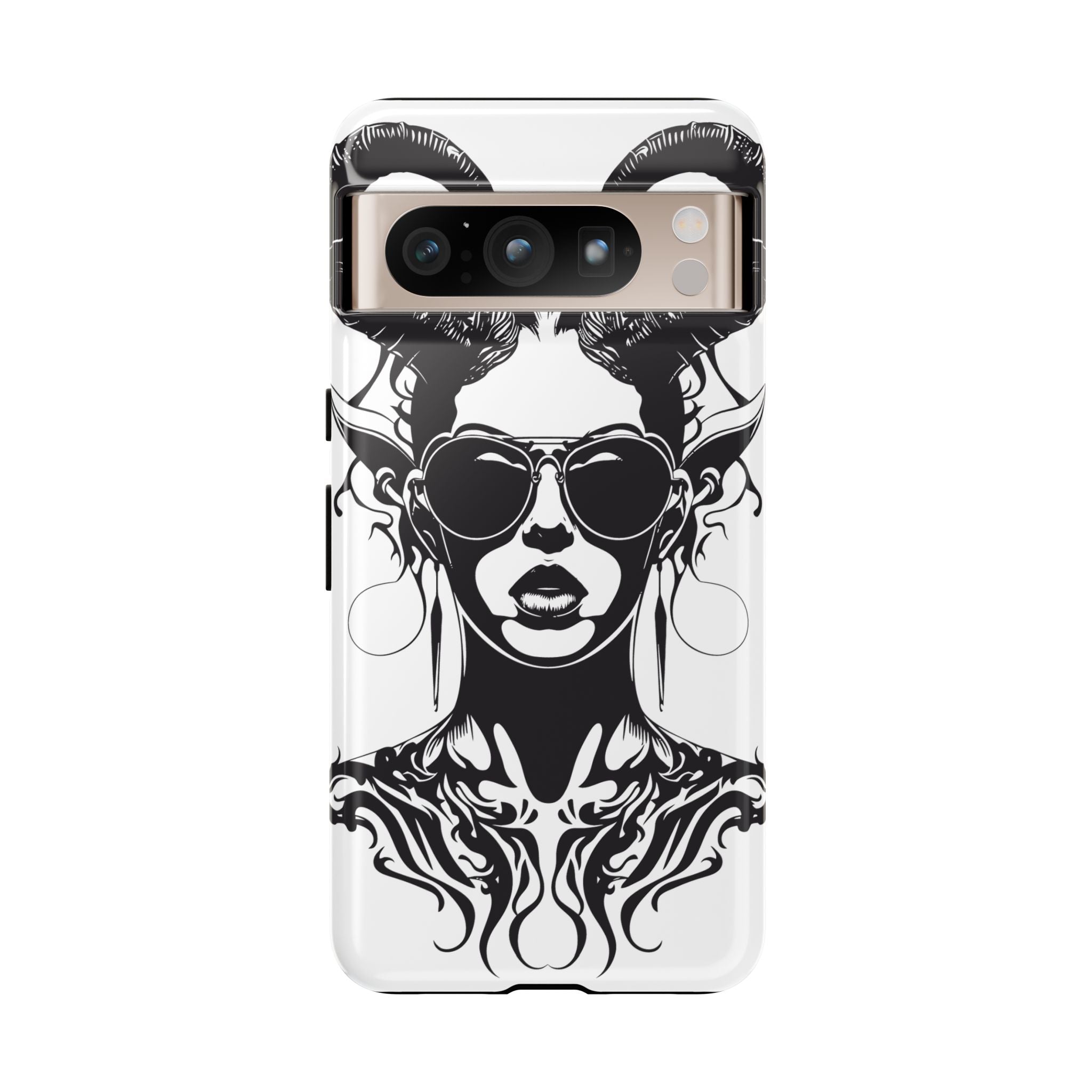 Tough Cases: Stylish Phone Case with Edgy Design, Protective Cover, Gift for Her, Trendy Accessories, Unique Art, Holiday Present
