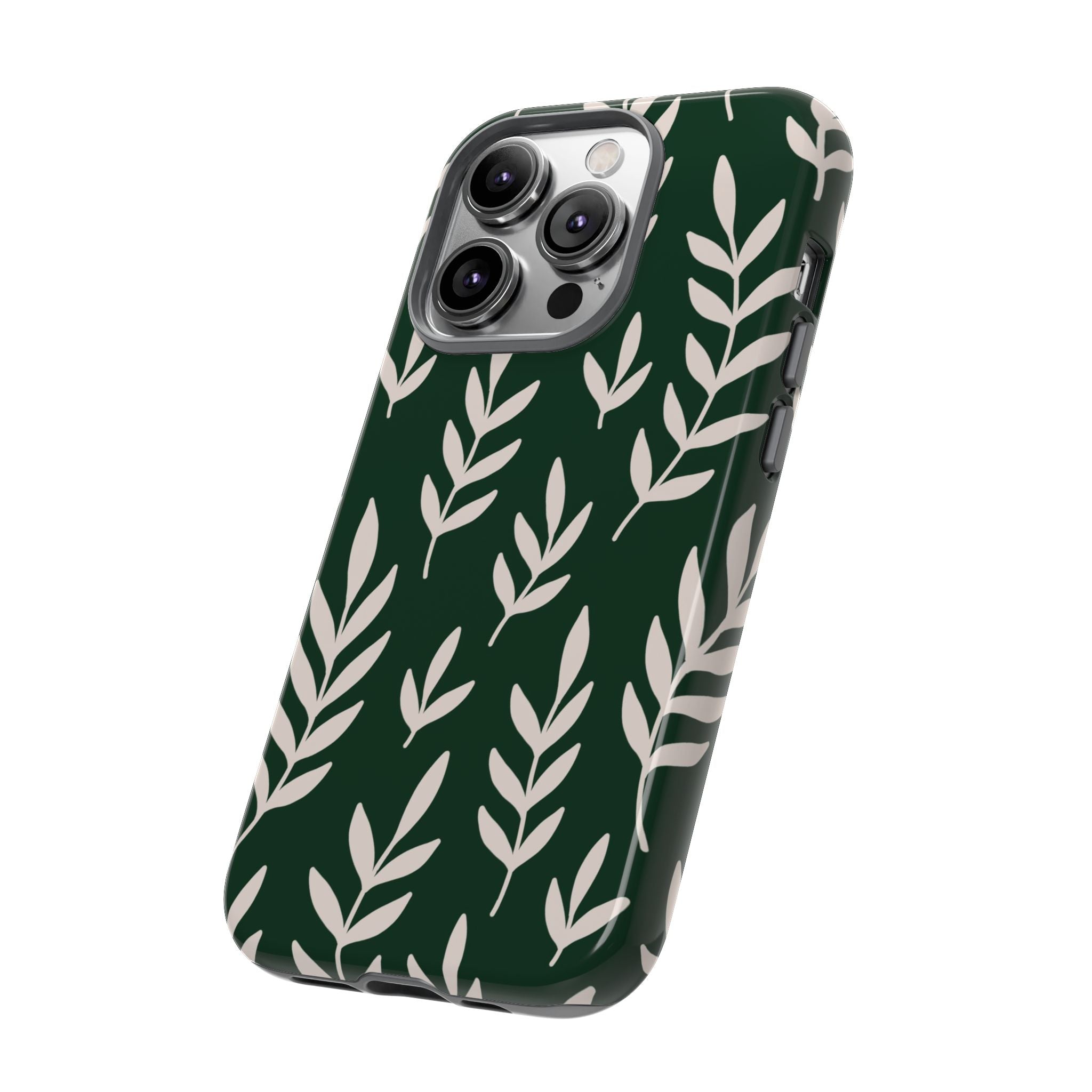 Leafy Phone Case, Tough Cases for Nature Lovers, Green Leaf Design, Eco-Friendly, Stylish Mobile Cover, Gift for Her
