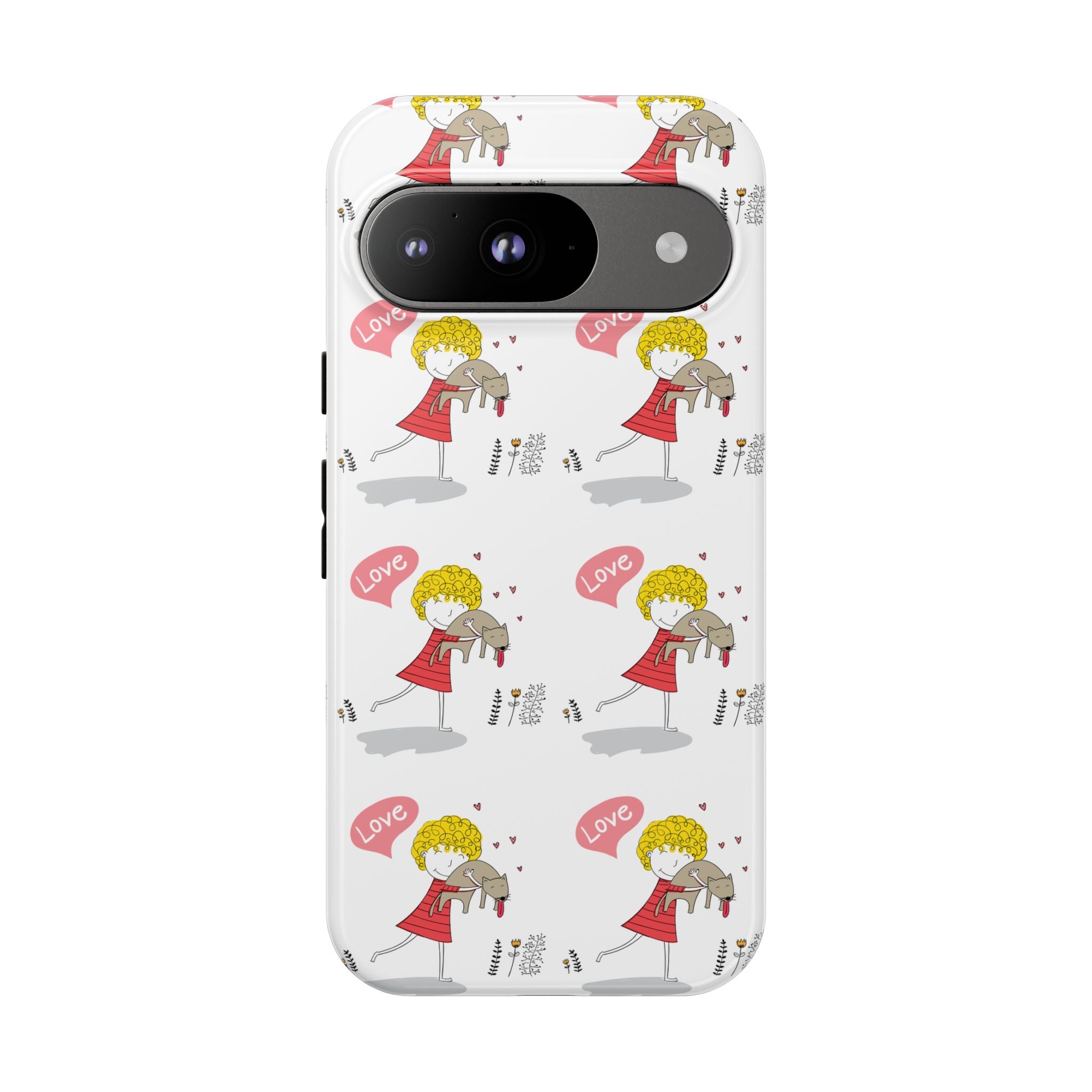 Love-Themed Phone Case | Cute Pet Lover Accessory, Perfect Gift for Birthdays, Anniversaries, Animal Lovers, Valentine's Day