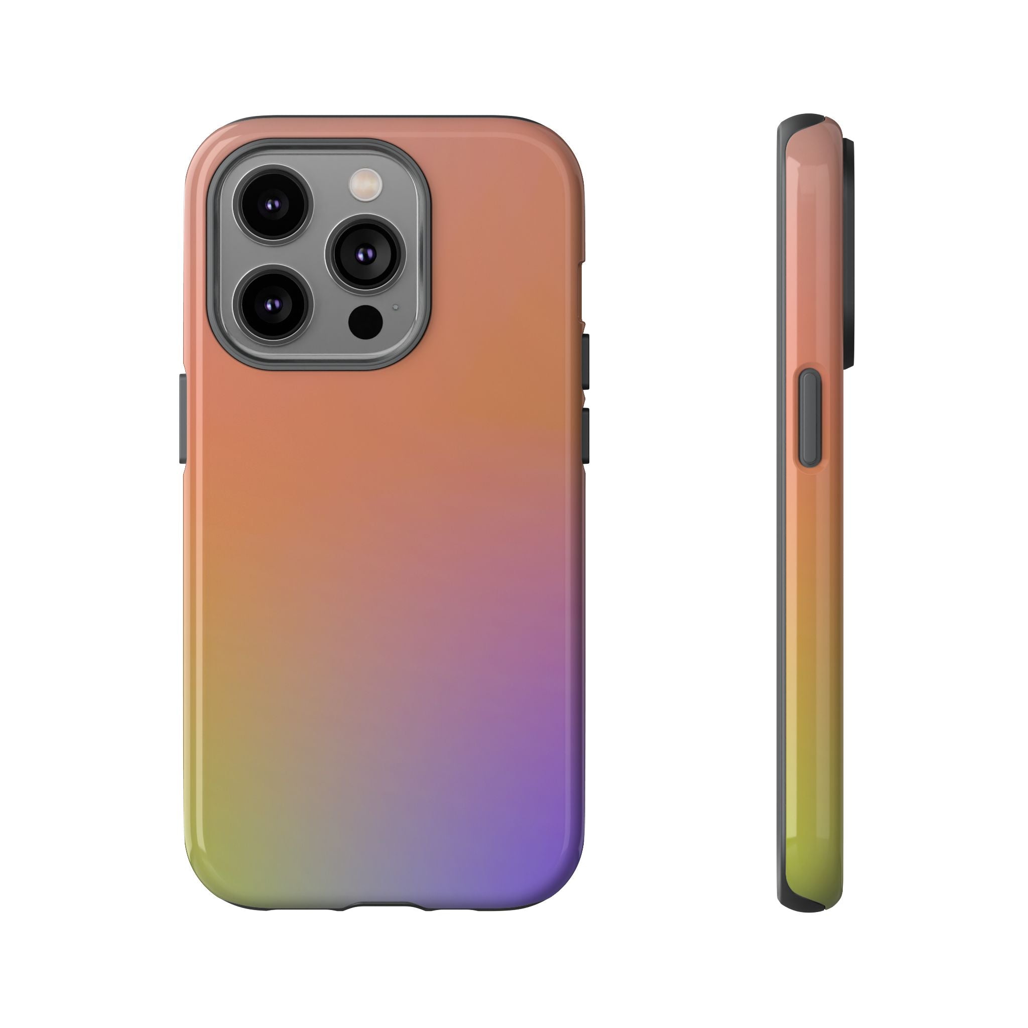 Colorful Gradient Phone Case, Tough Cases for iPhone, Customizable Phone Cover, Trendy Tech Accessory, Gift for Tech Lovers