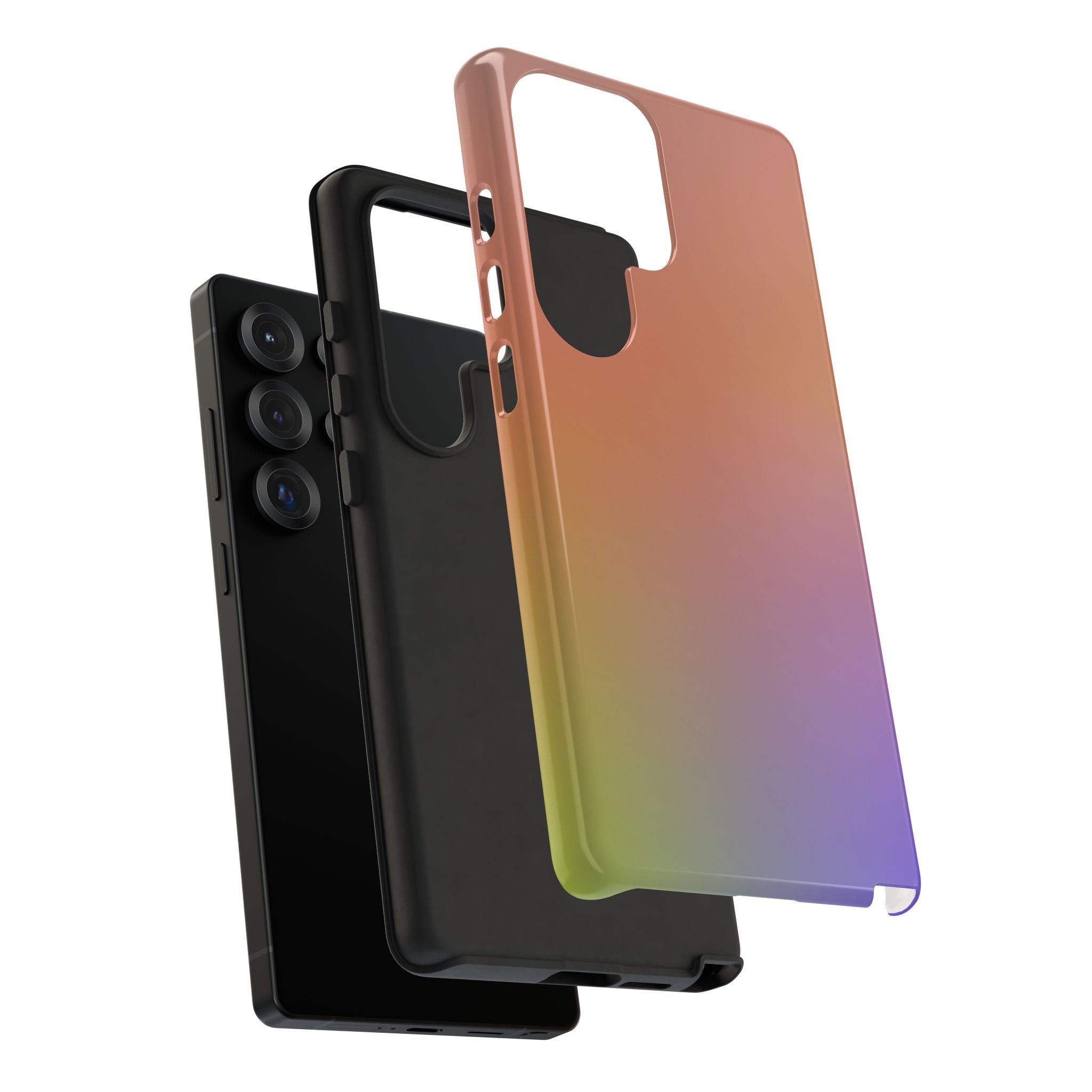 Colorful Gradient Phone Case, Tough Cases for iPhone, Customizable Phone Cover, Trendy Tech Accessory, Gift for Tech Lovers