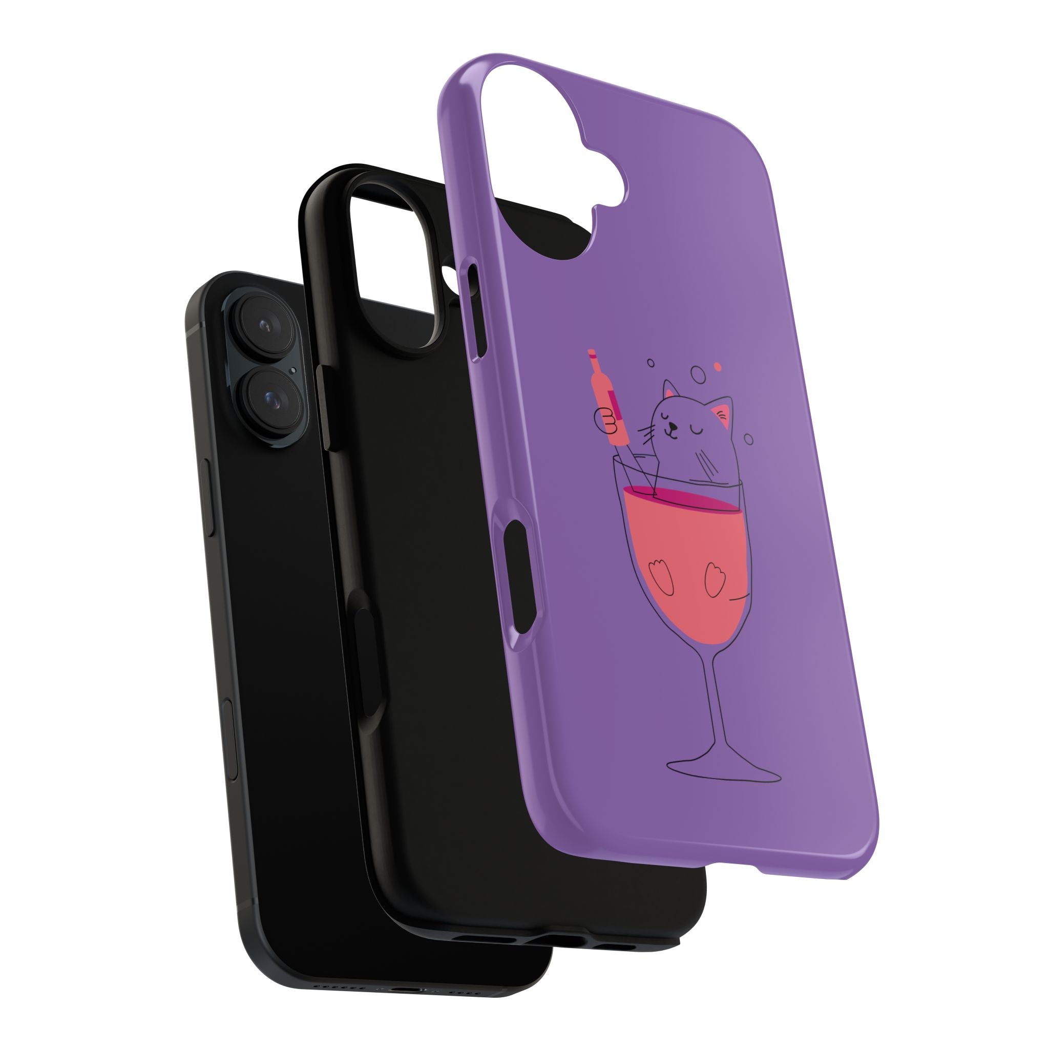 Cute Cat Phone Case, Fun Gift for Cat Lovers, Colorful Phone Cover, Pet Lover Accessory, Unique Cat Themed Case