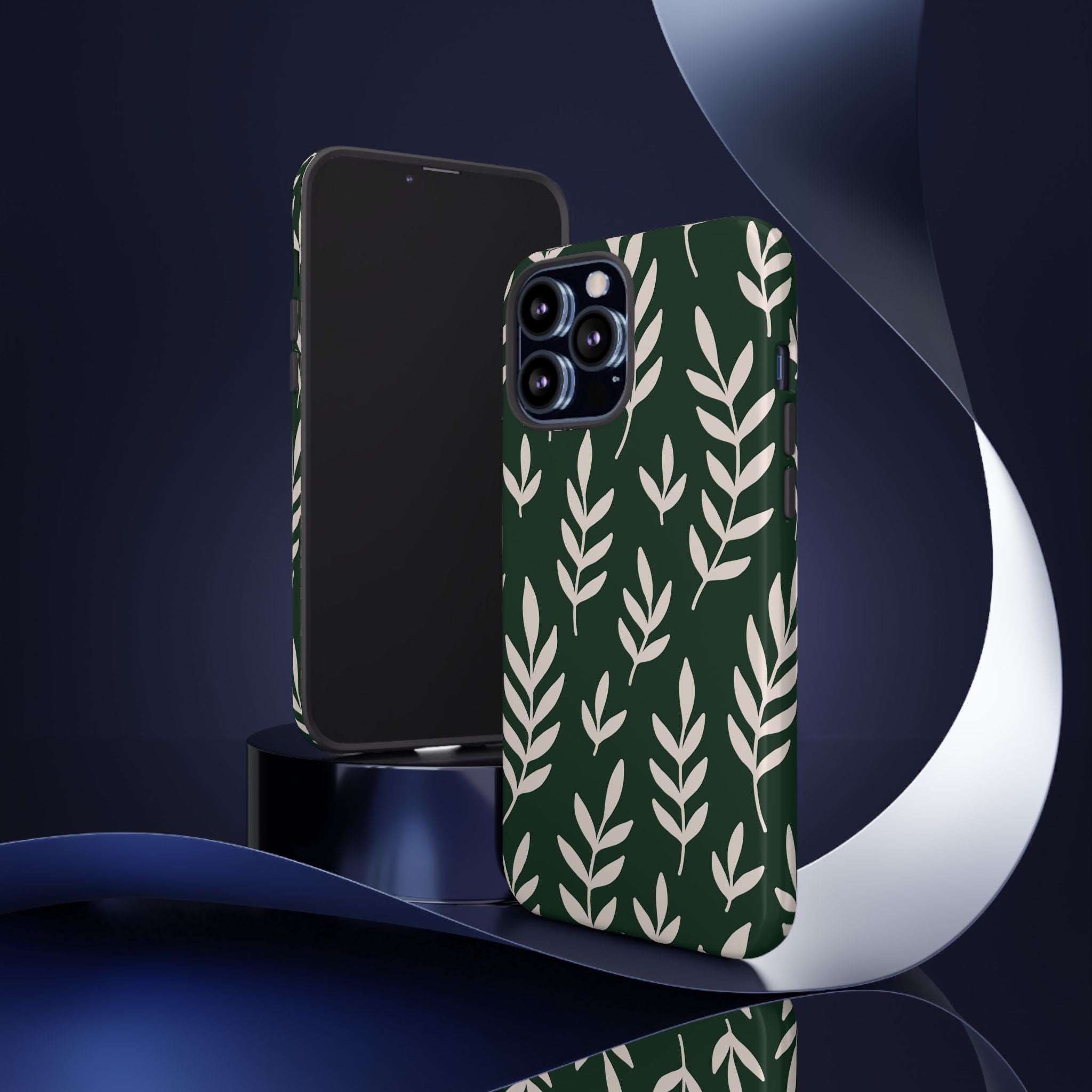 Leafy Phone Case, Tough Cases for Nature Lovers, Green Leaf Design, Eco-Friendly, Stylish Mobile Cover, Gift for Her