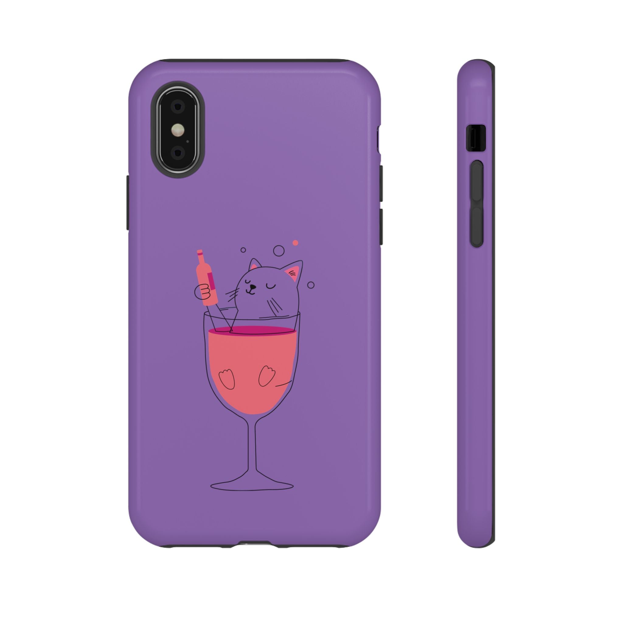 Cute Cat Phone Case, Fun Gift for Cat Lovers, Colorful Phone Cover, Pet Lover Accessory, Unique Cat Themed Case
