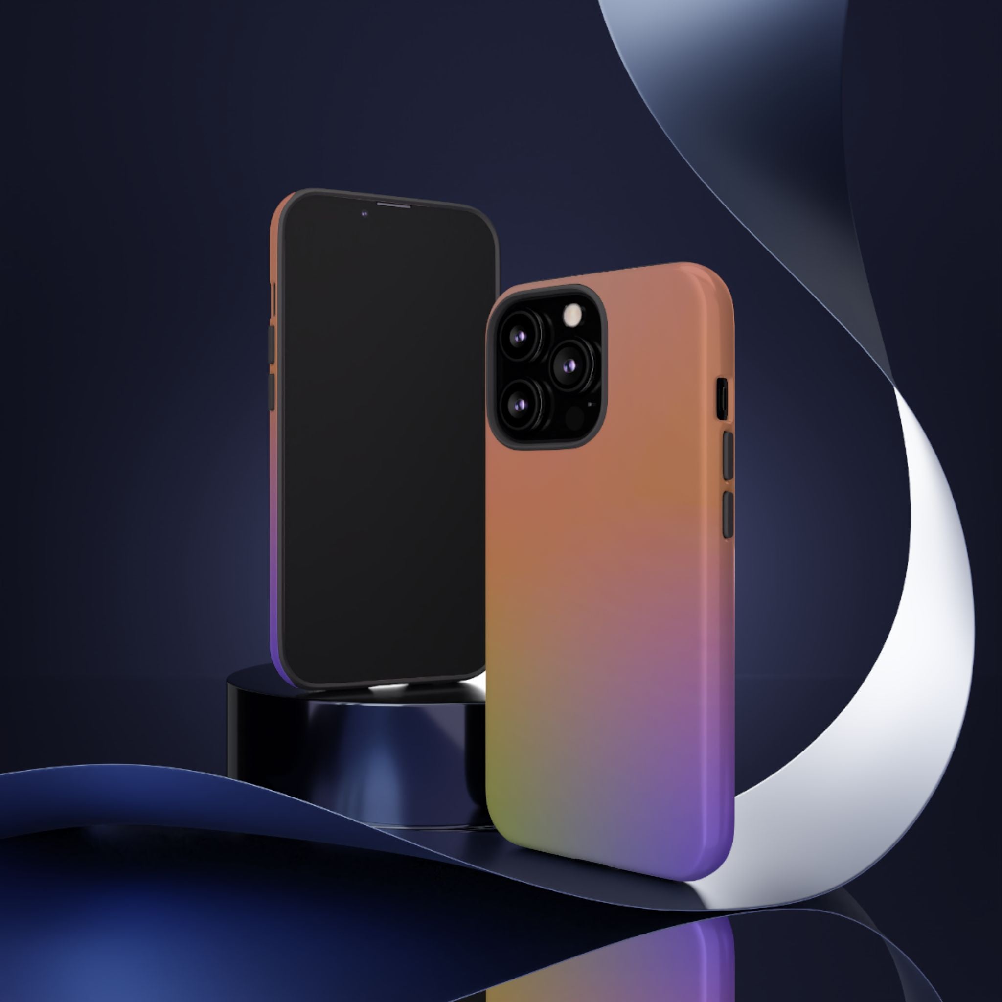 Colorful Gradient Phone Case, Tough Cases for iPhone, Customizable Phone Cover, Trendy Tech Accessory, Gift for Tech Lovers