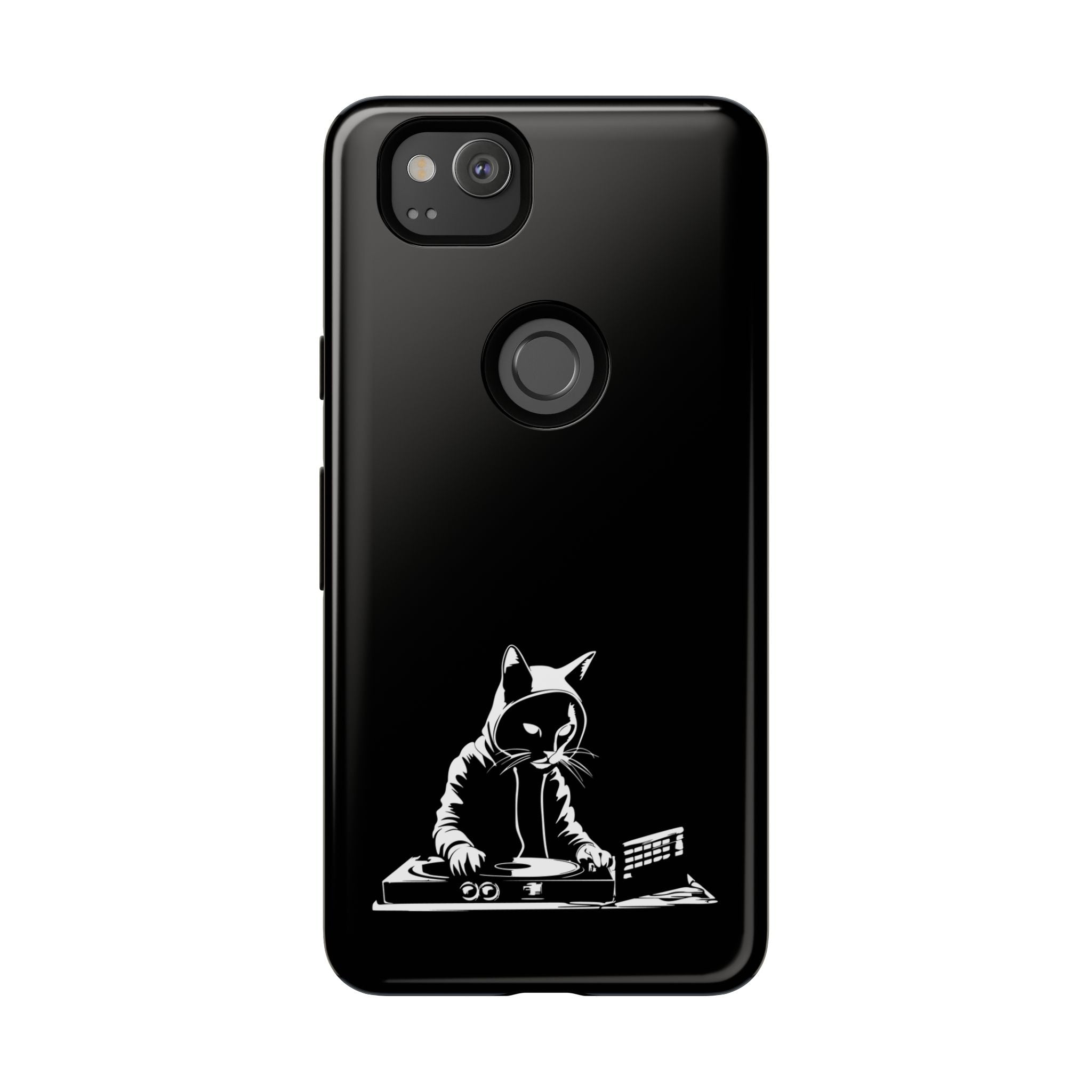 Cat DJ Phone Case | Stylish Tough Cases for Music Lovers, Gift for Cat Owners, Unique Phone Accessory, Cool Tech Gear