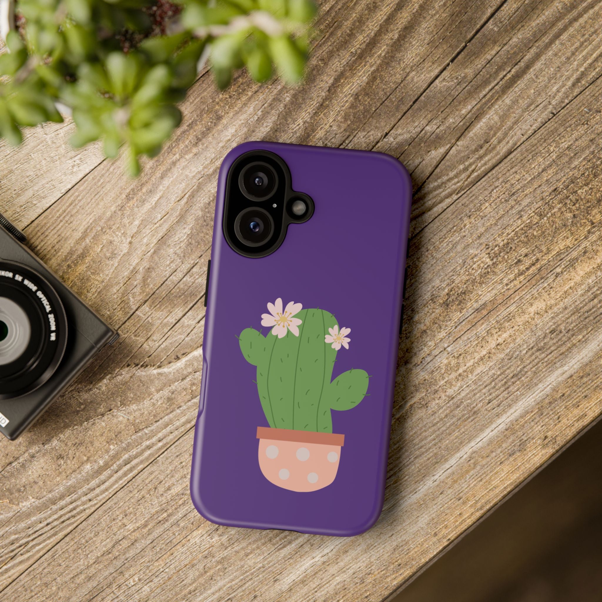 Cactus Phone Case, Tough Cases, Cute Floral, Trending Design, Unique Gift, Phone Accessories, Summer Vibe, Nature Lover